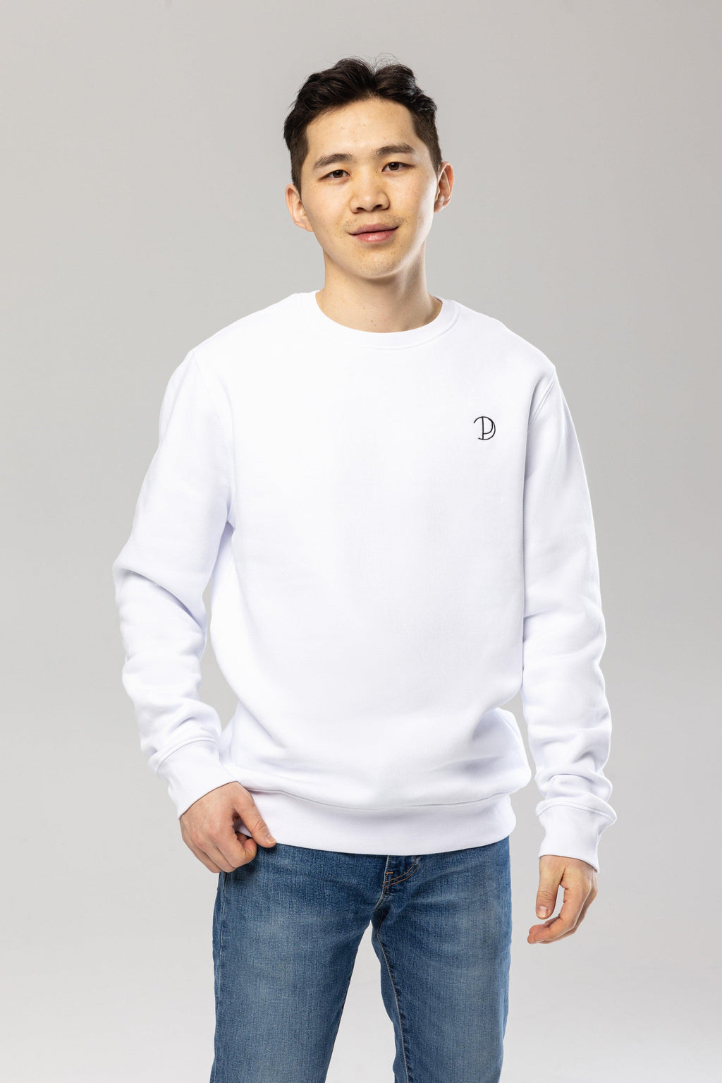 Organic Cotton Embroidered Logo Sweatshirt