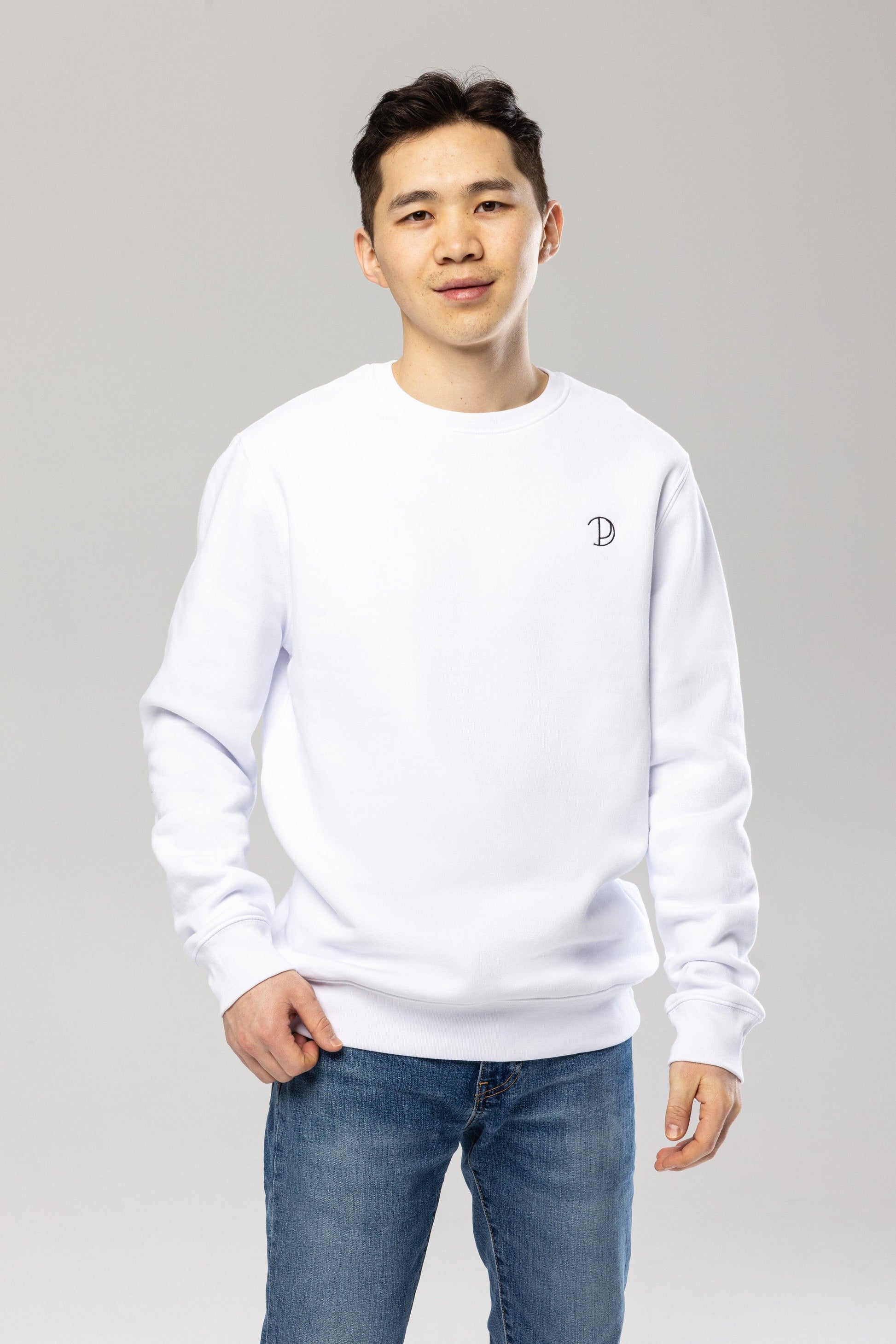 Organic Cotton Embroidered Logo Sweatshirt