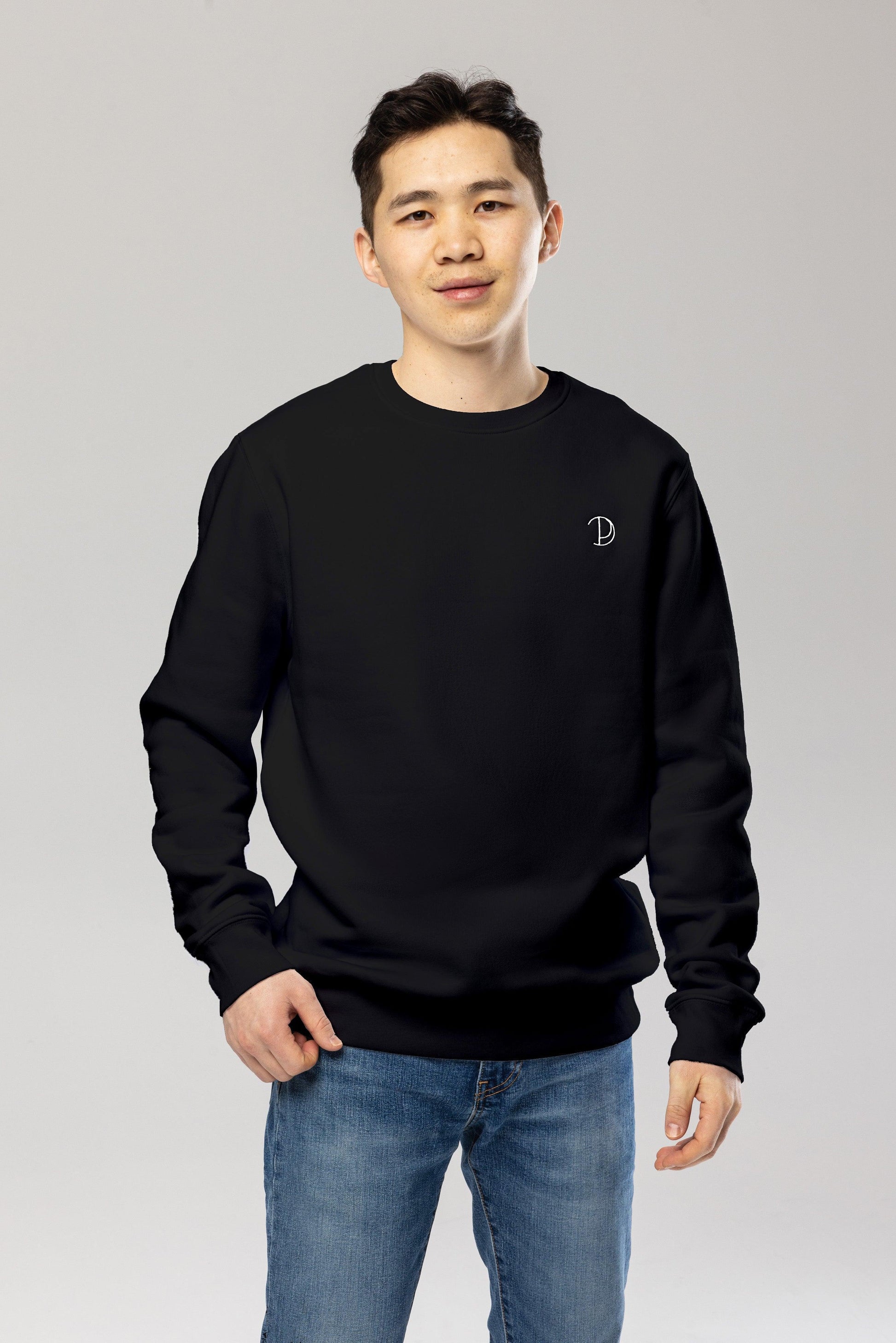 Embroidered Logo Organic Cotton Sweatshirt