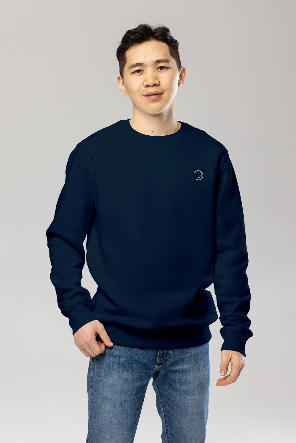 Organic Cotton Embroidered Logo Sweatshirt