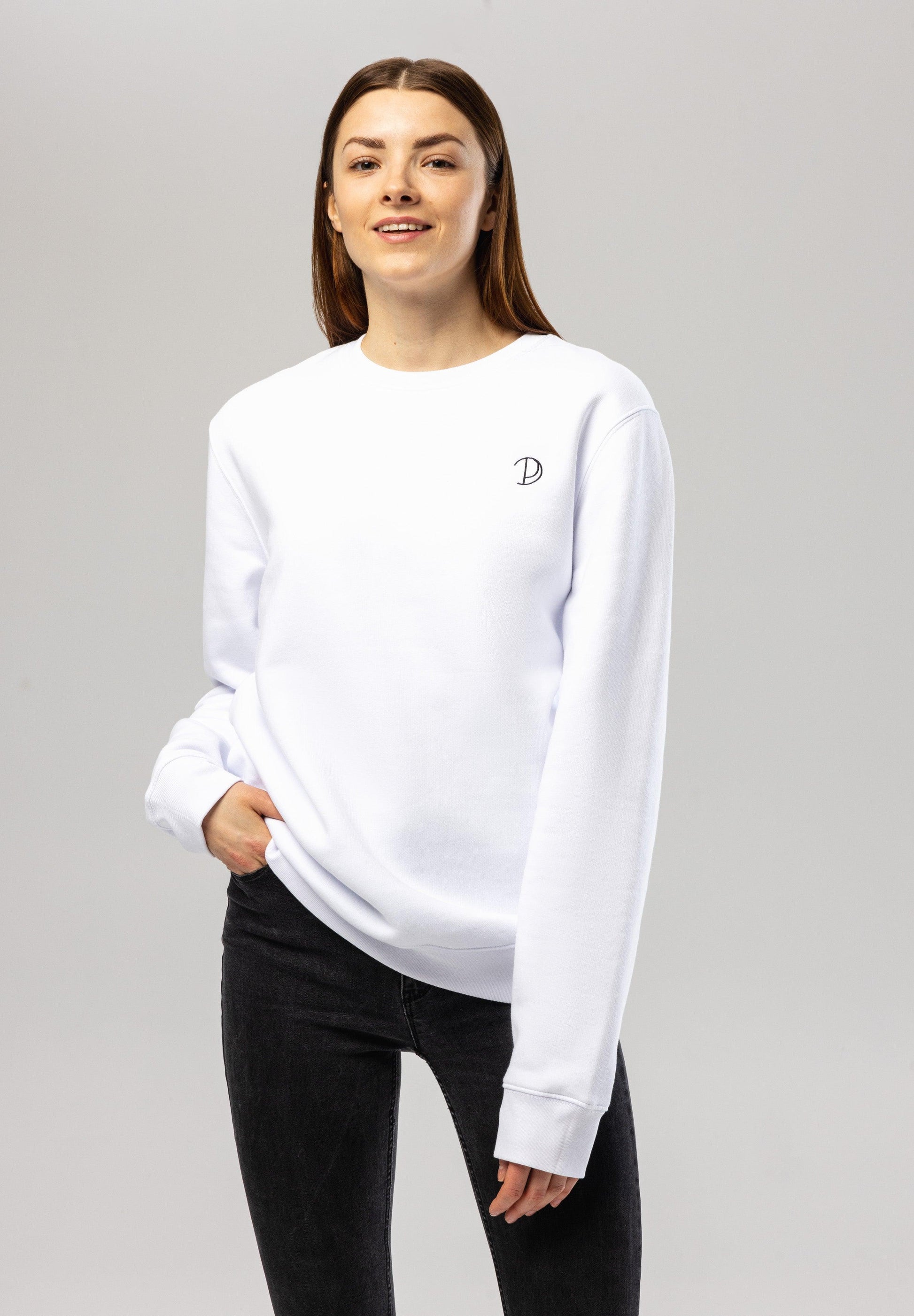 Organic Cotton Embroidered Logo Sweatshirt