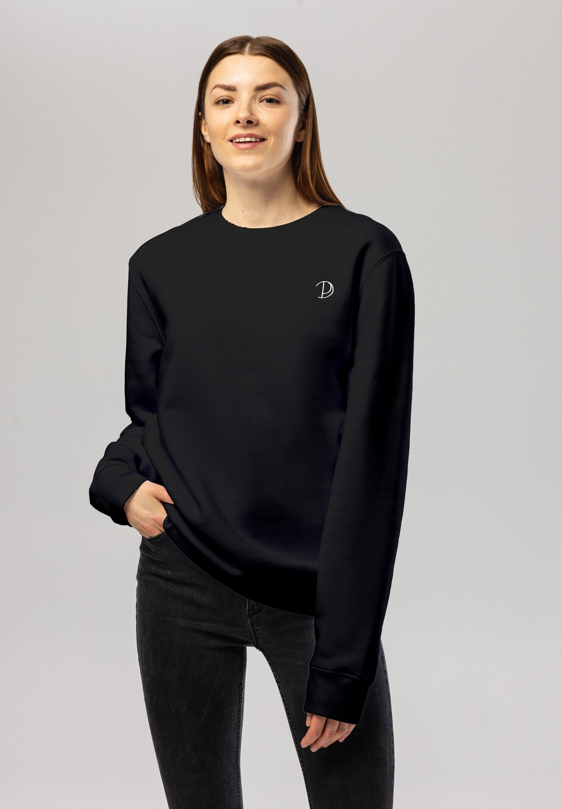 Embroidered Logo Organic Cotton Sweatshirt