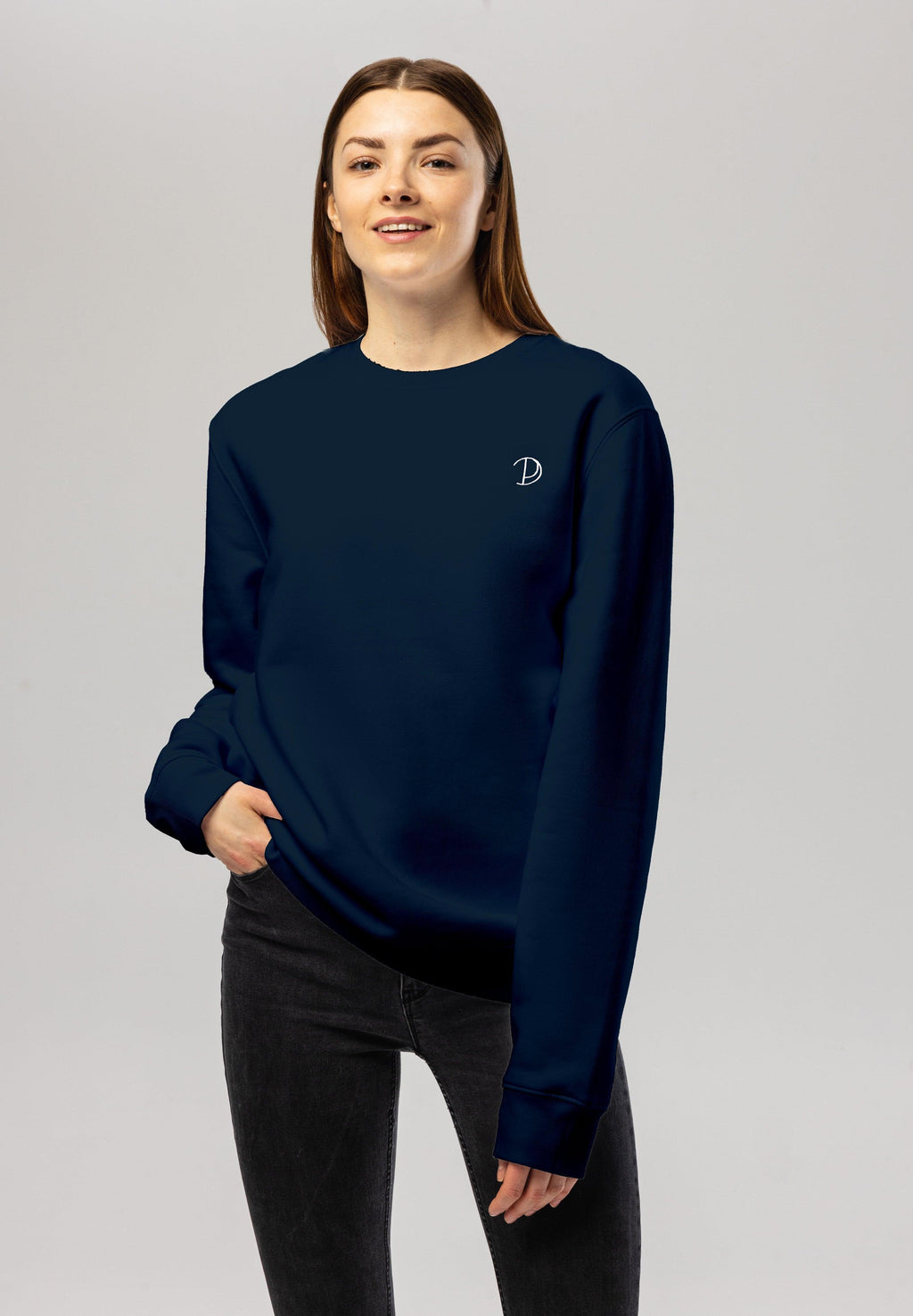 Organic Cotton Embroidered Logo Sweatshirt