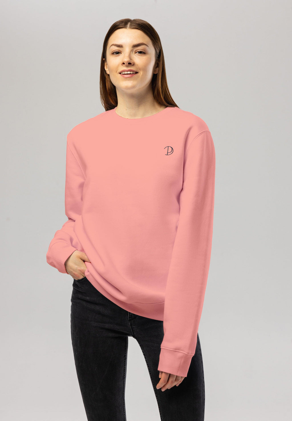 Organic Cotton Embroidered Logo Sweatshirt