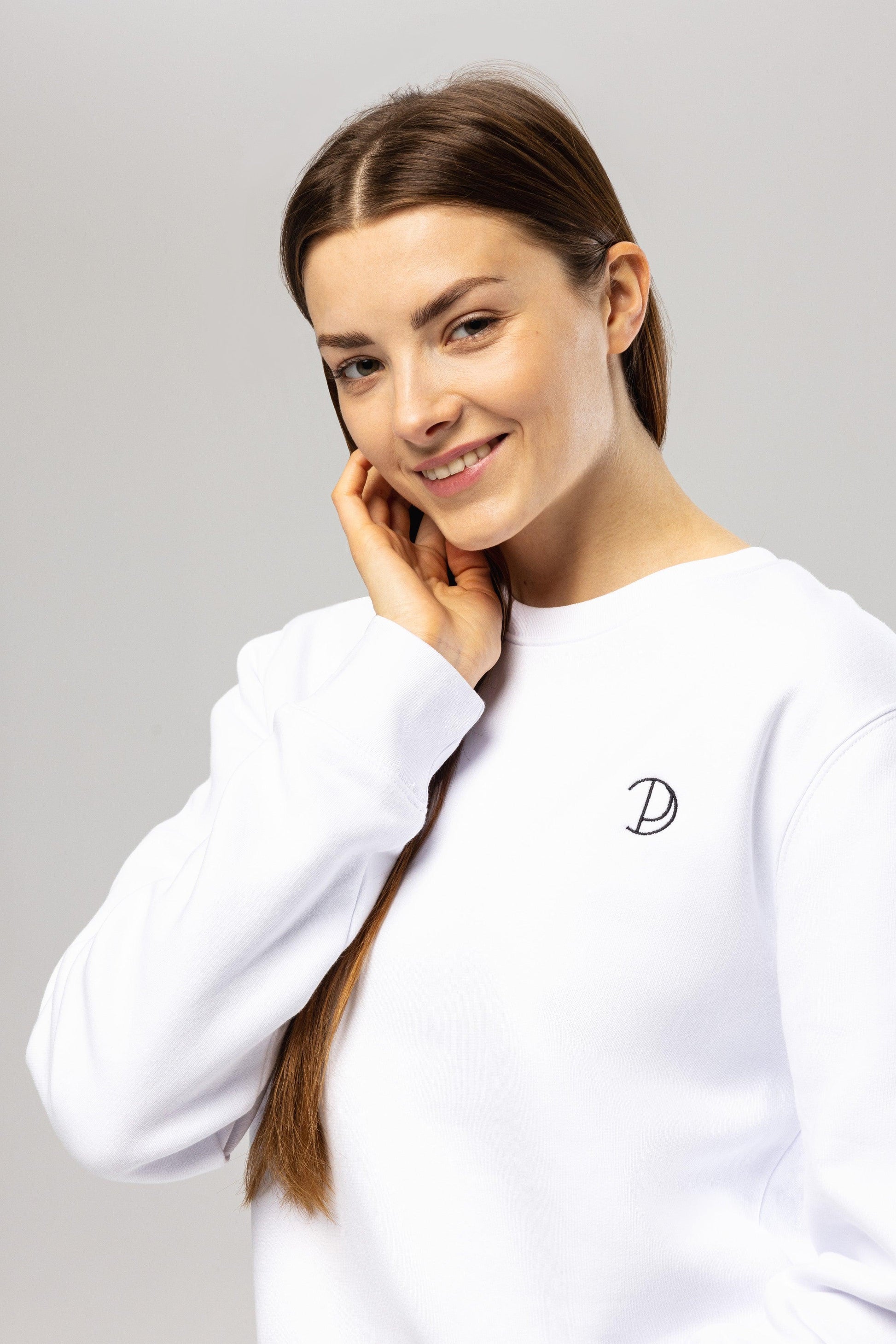 Organic Cotton Embroidered Logo Sweatshirt