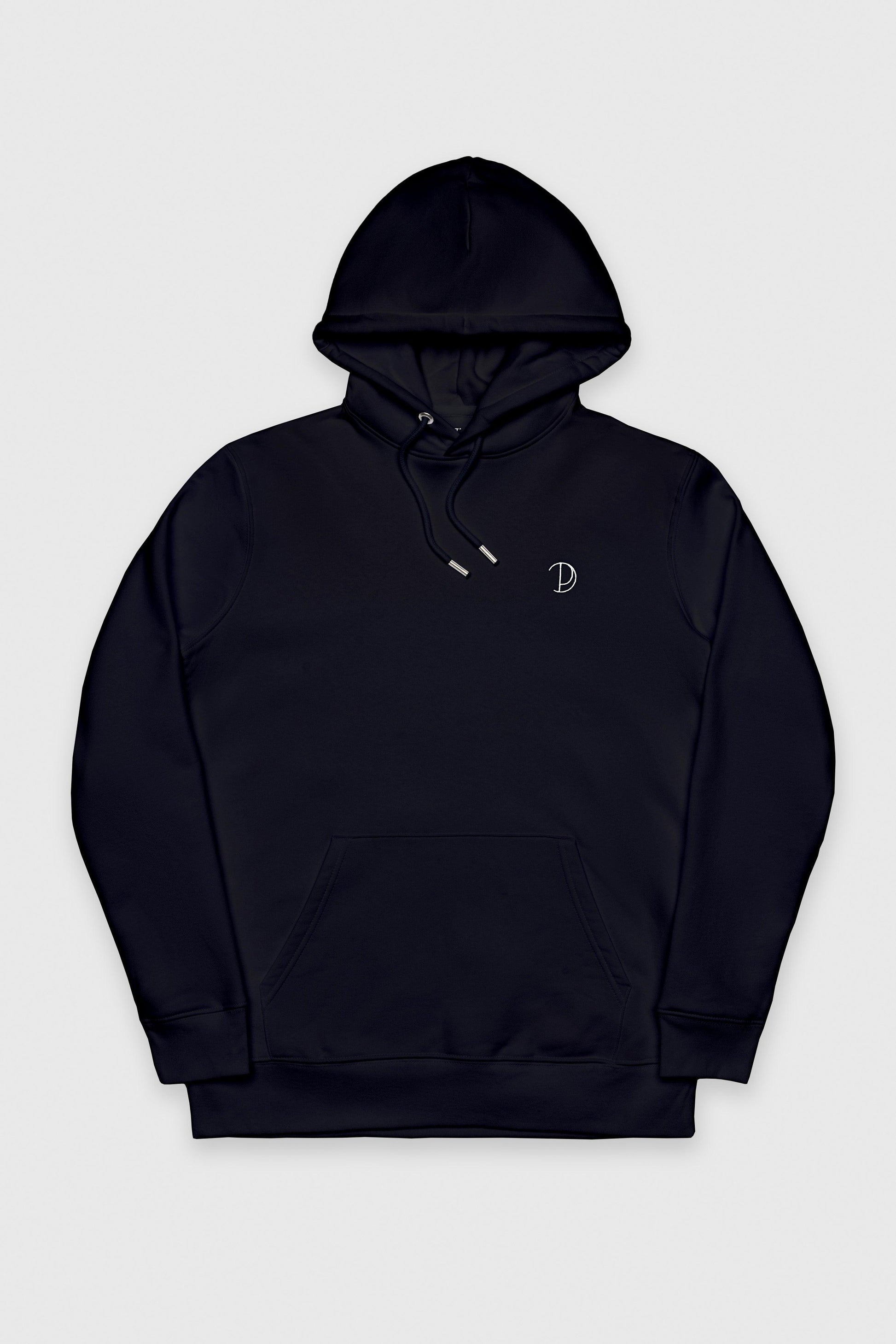 Embroidered Logo Hoodie in Organic Cotton