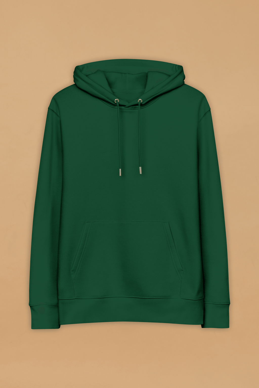 Organic Cotton Minimalist Green Hoodie