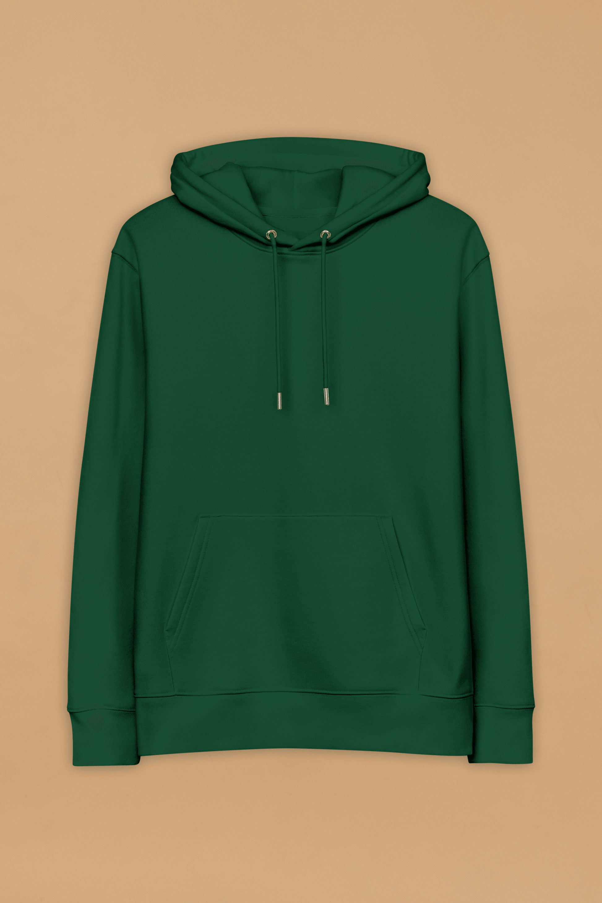 Organic Cotton Minimalist Green Hoodie