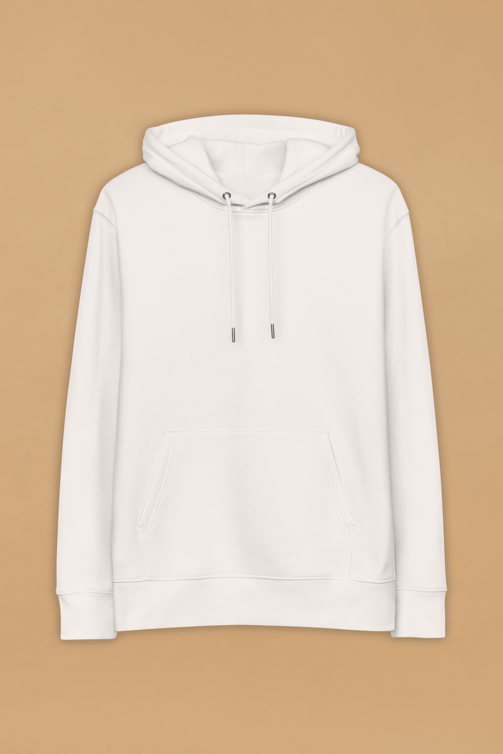 Organic Cotton Minimalist White Hoodie