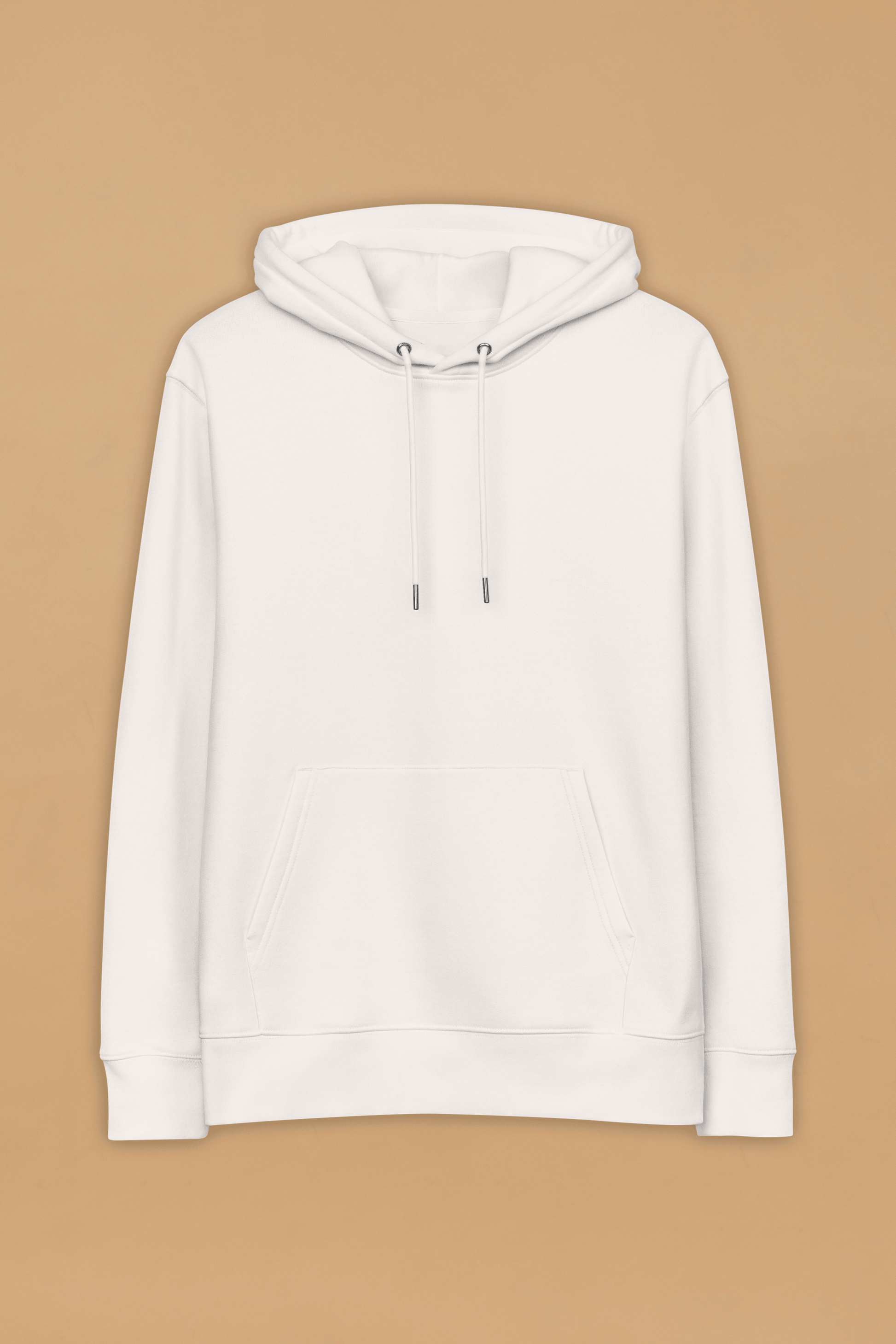 Organic Cotton Minimalist White Hoodie