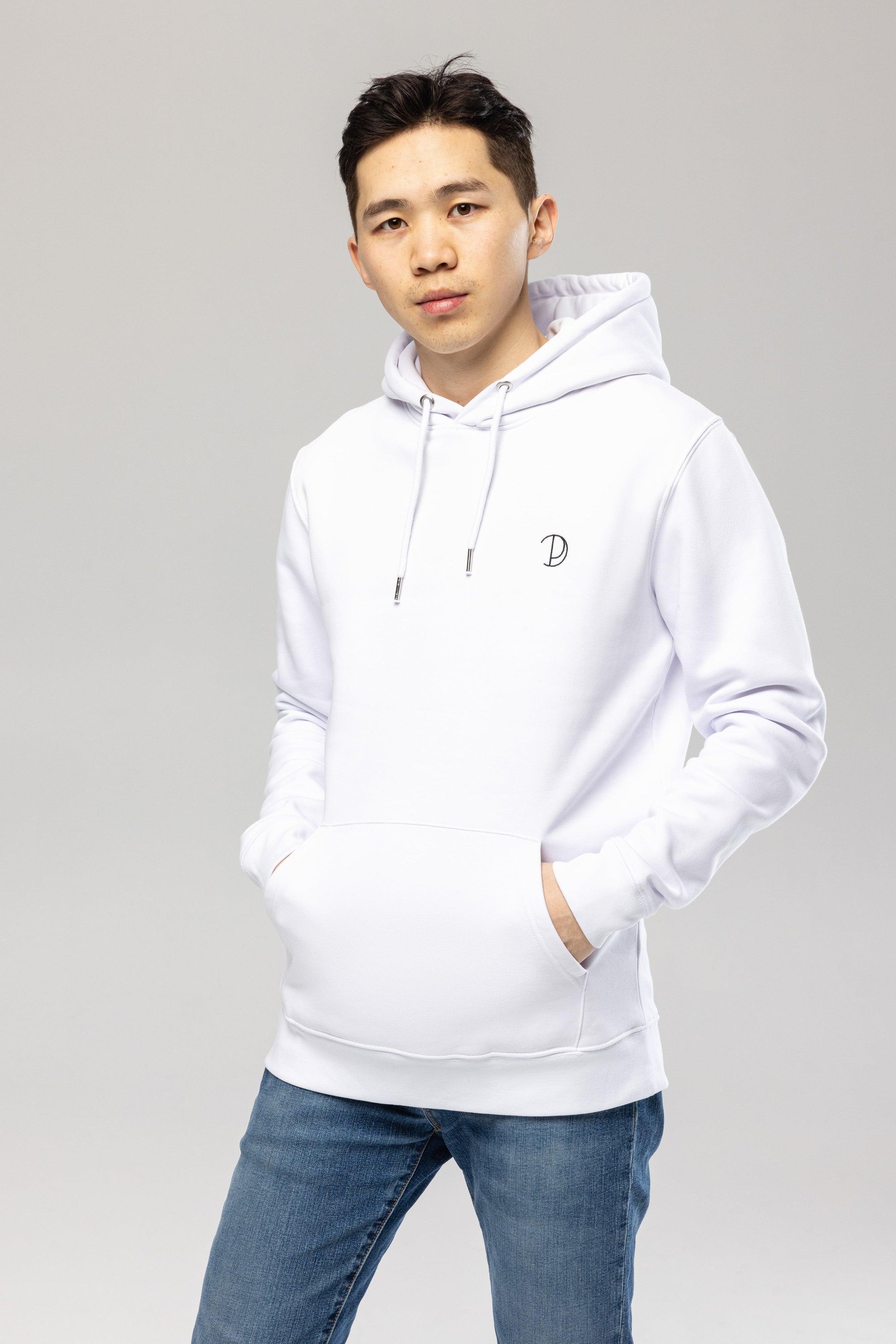Organic Cotton Embroidered Logo Hoodie