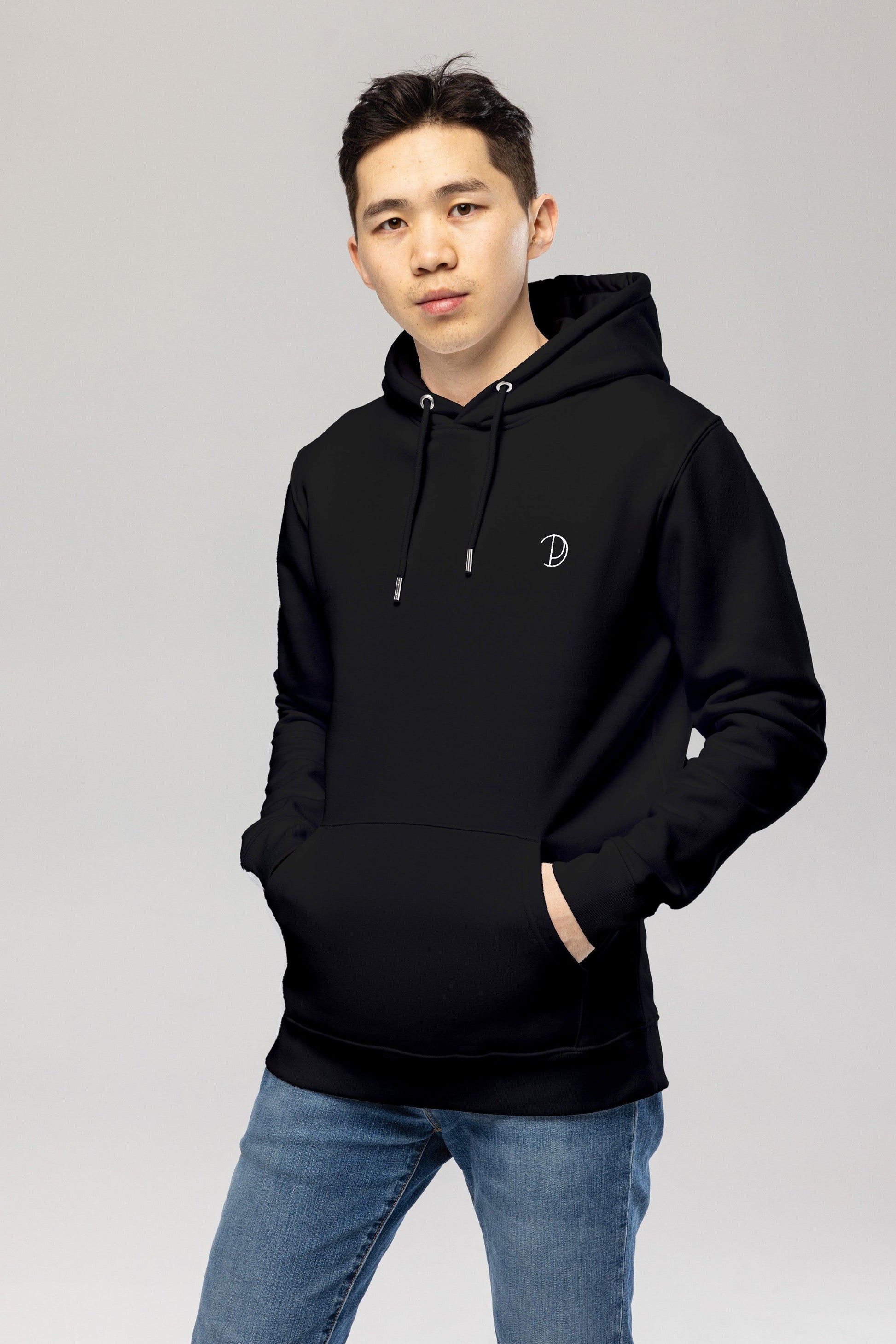 Embroidered Logo Hoodie in Organic Cotton
