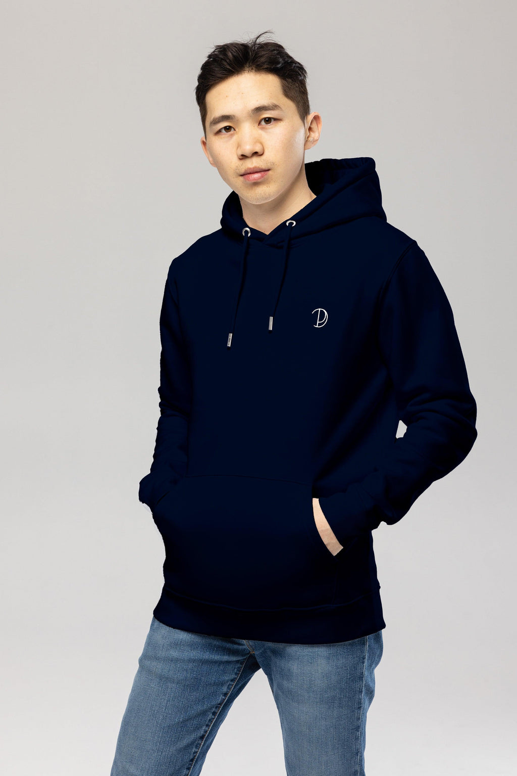 Organic Cotton Embroidered Logo Hoodie