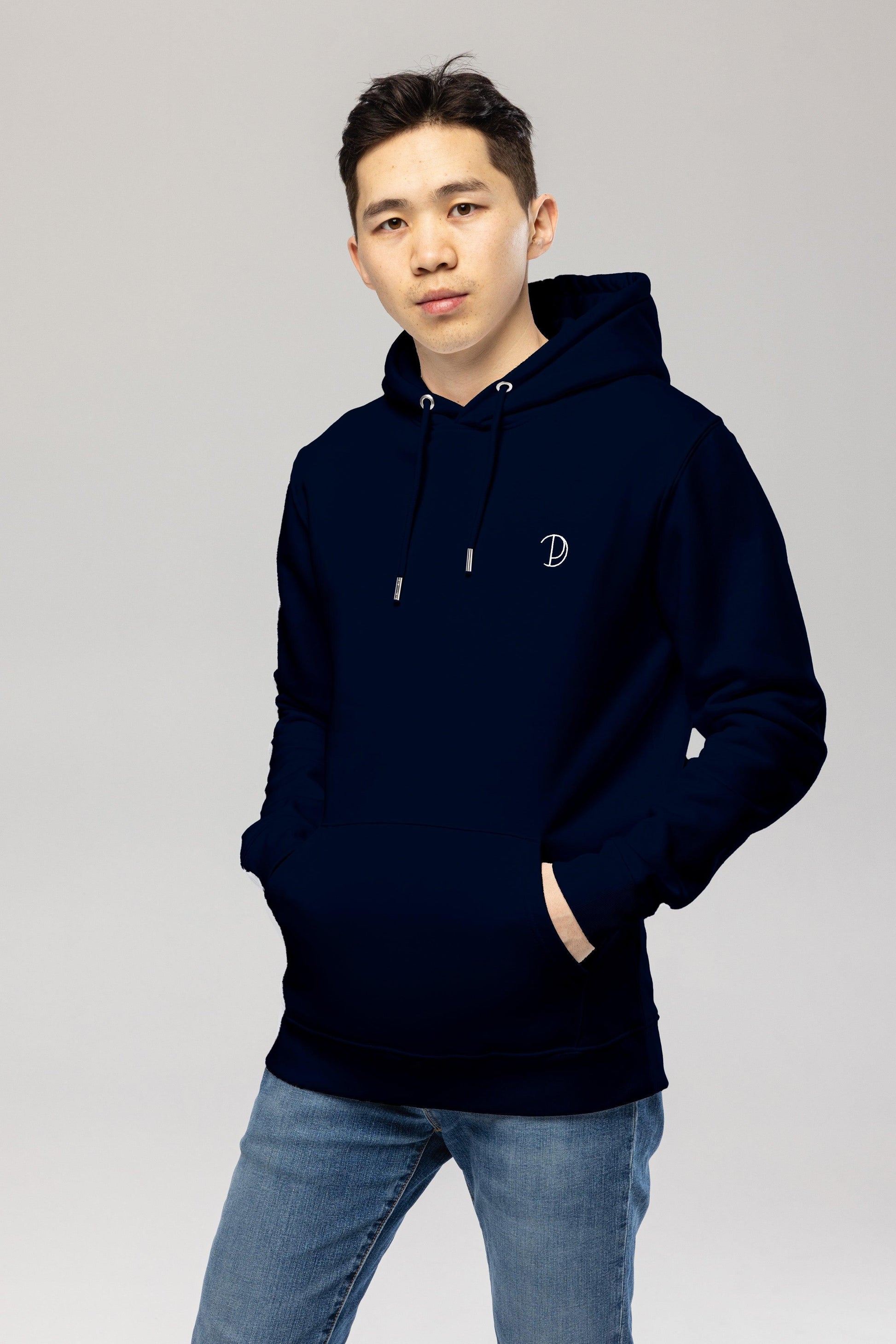 Organic Cotton Embroidered Logo Hoodie