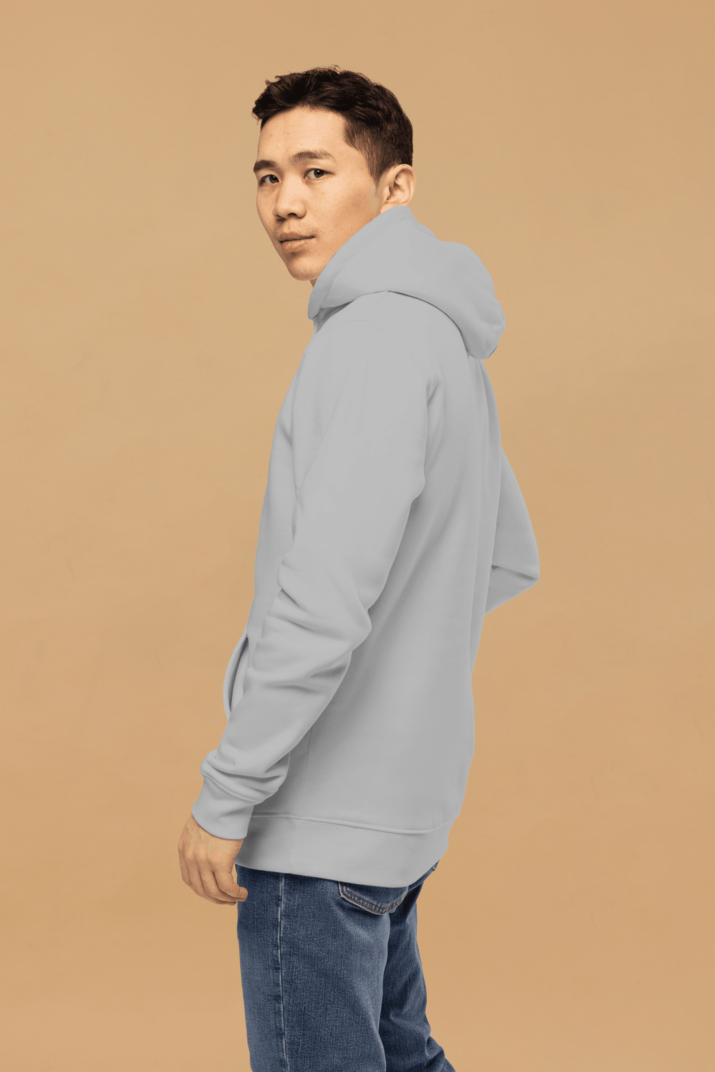 Minimalist Grey Hoodie in Organic Cotton