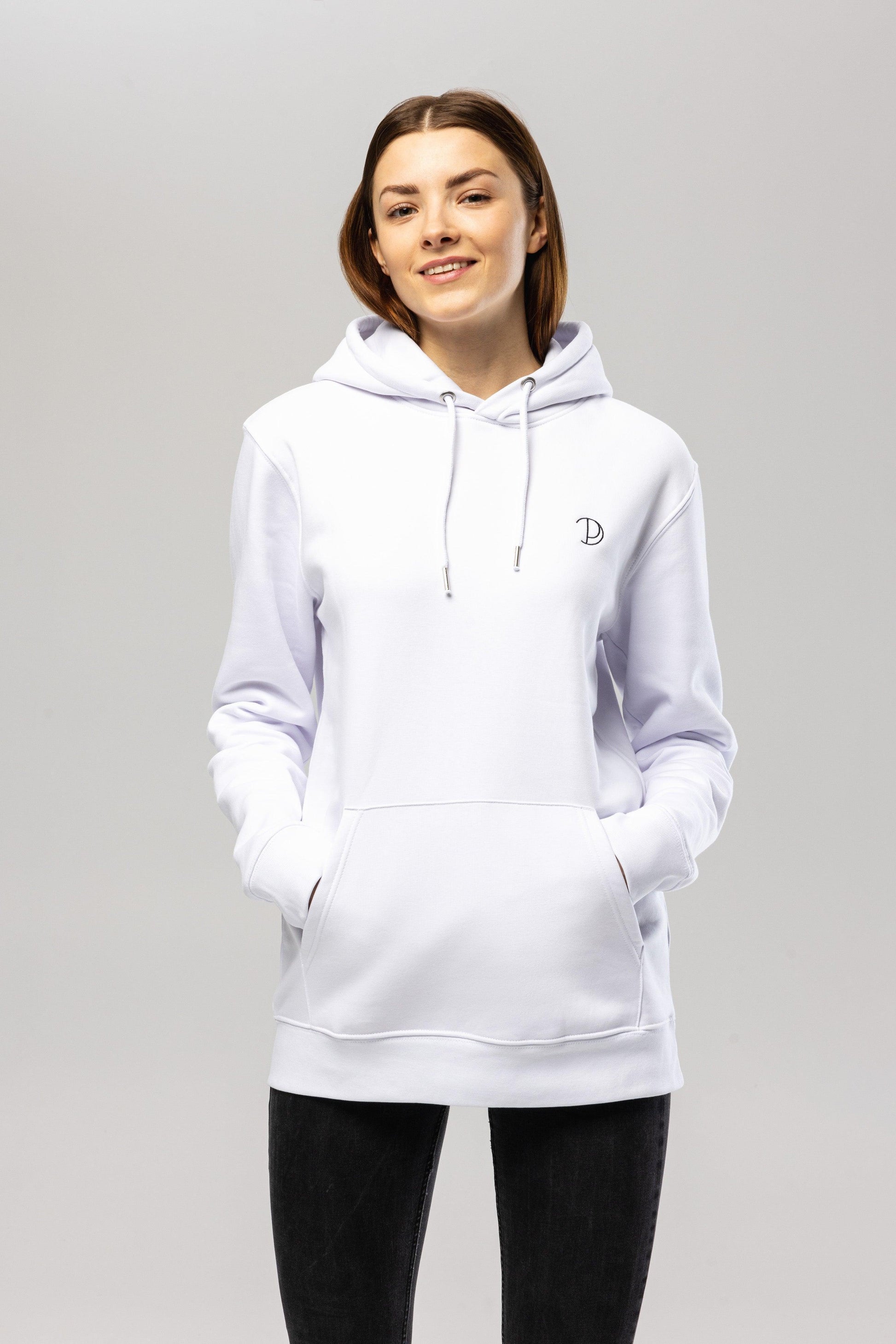 Organic Cotton Embroidered Logo Hoodie