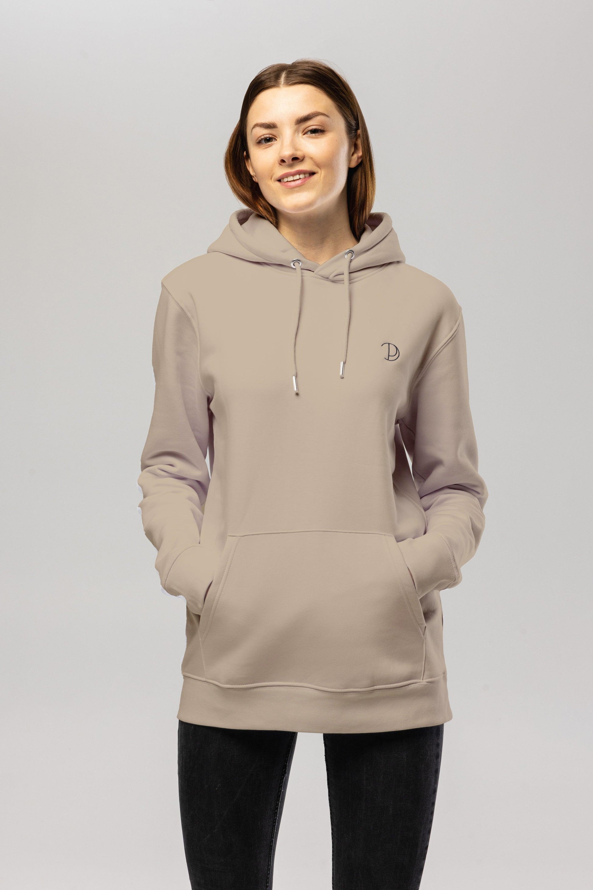 Organic Cotton Embroidered Logo Hoodie