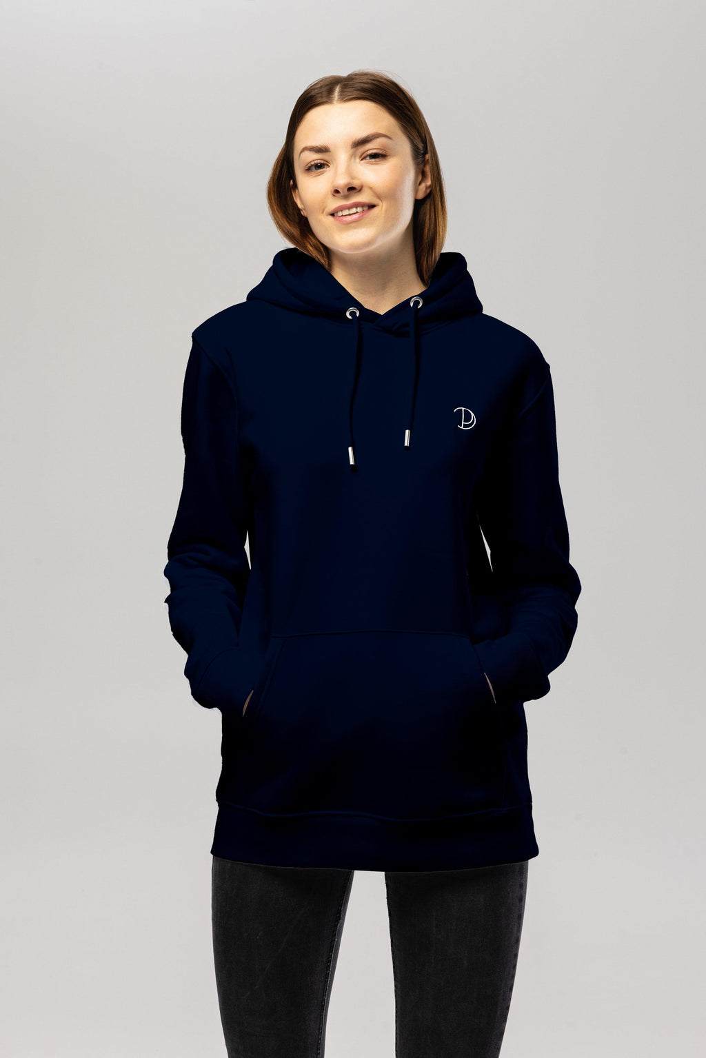 Organic Cotton Embroidered Logo Hoodie