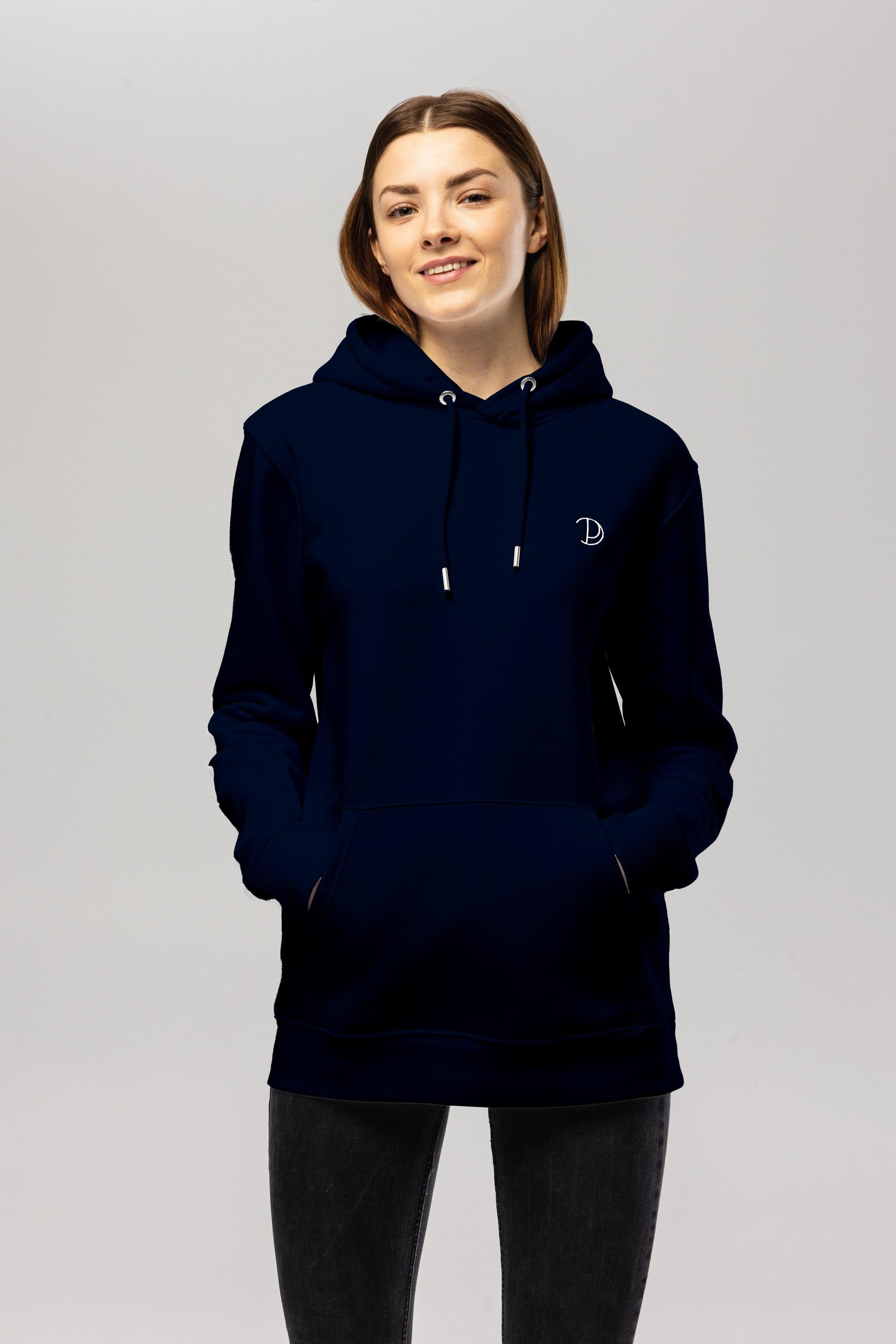 Organic Cotton Embroidered Logo Hoodie