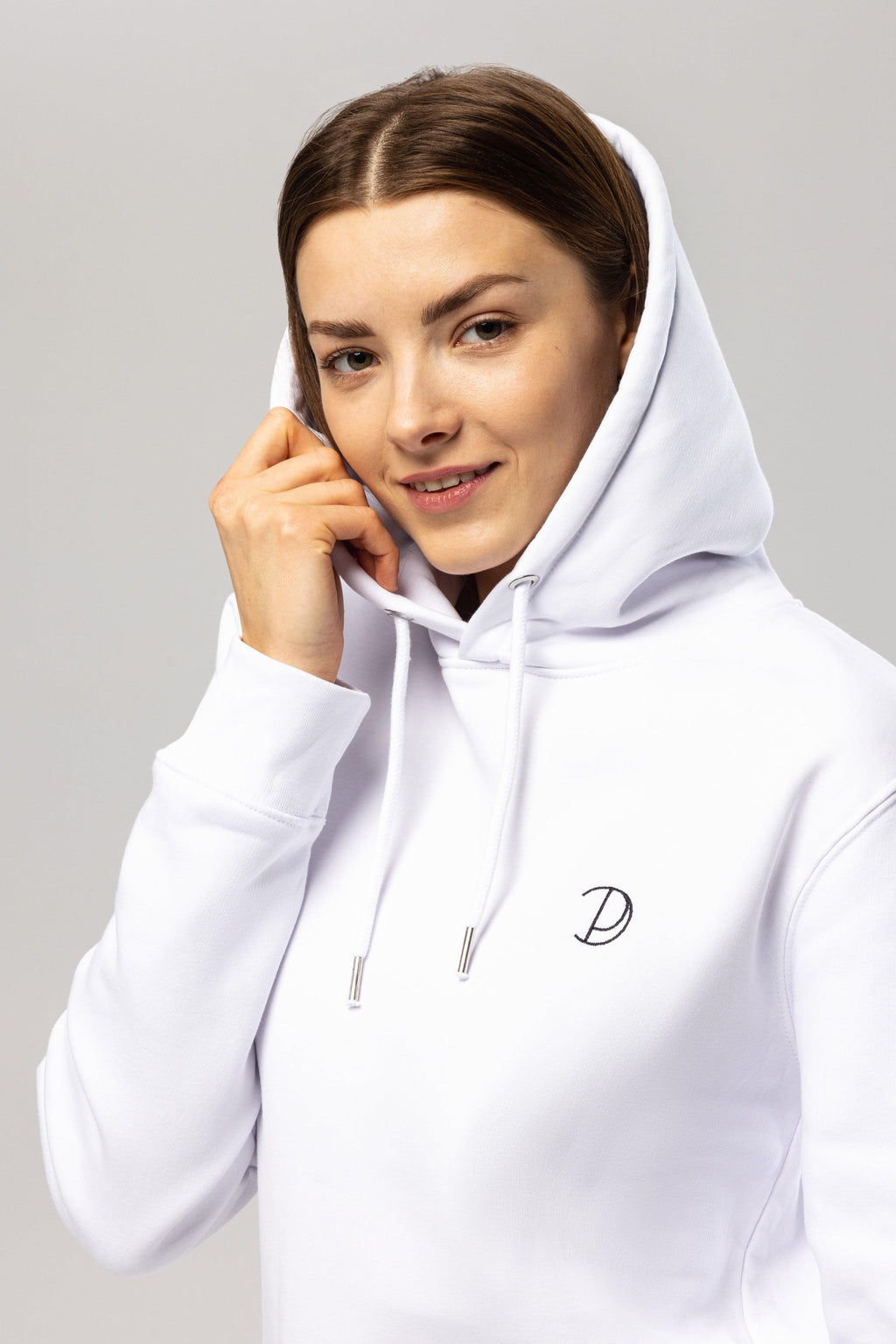 Organic Cotton Embroidered Logo Hoodie