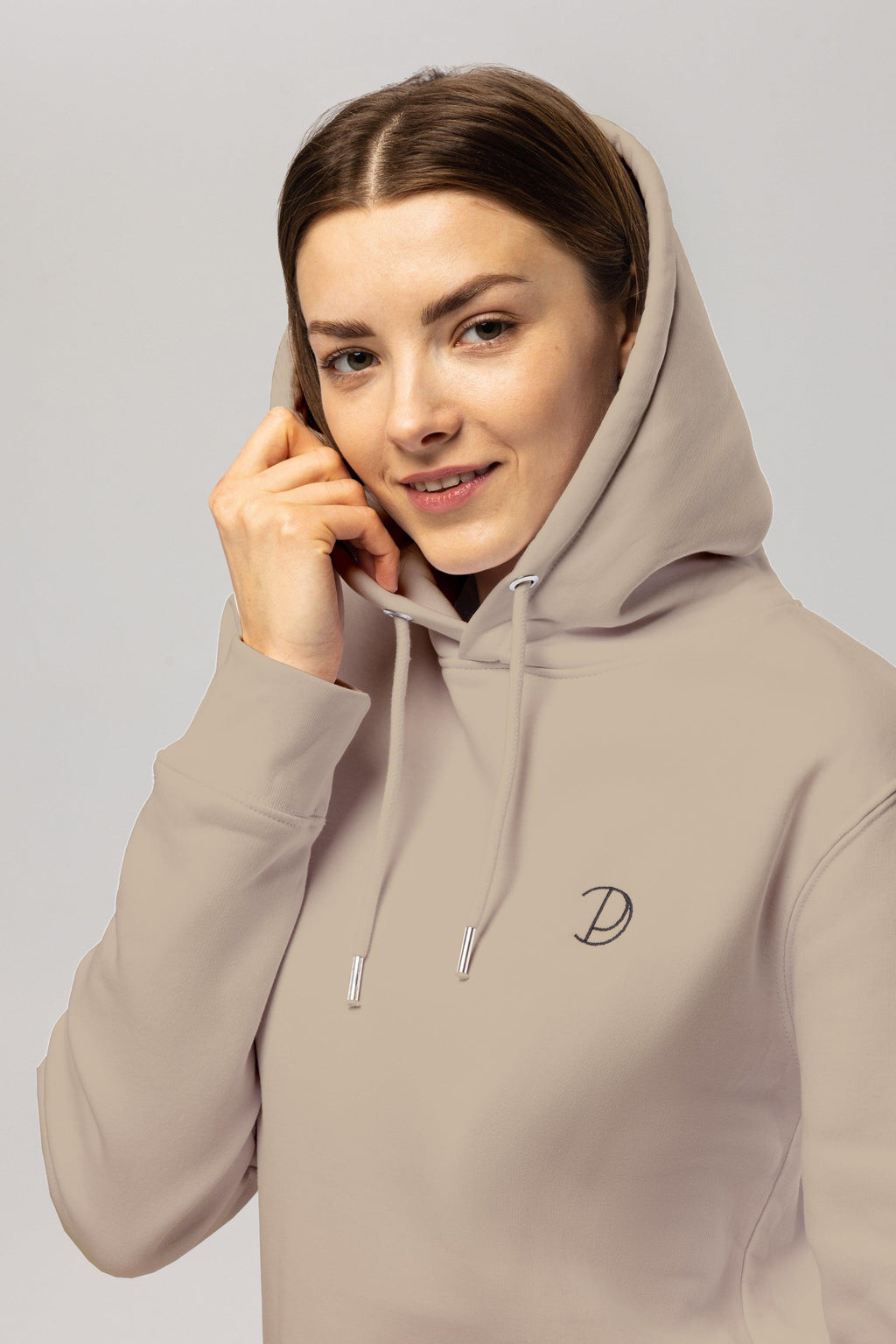Organic Cotton Embroidered Logo Hoodie