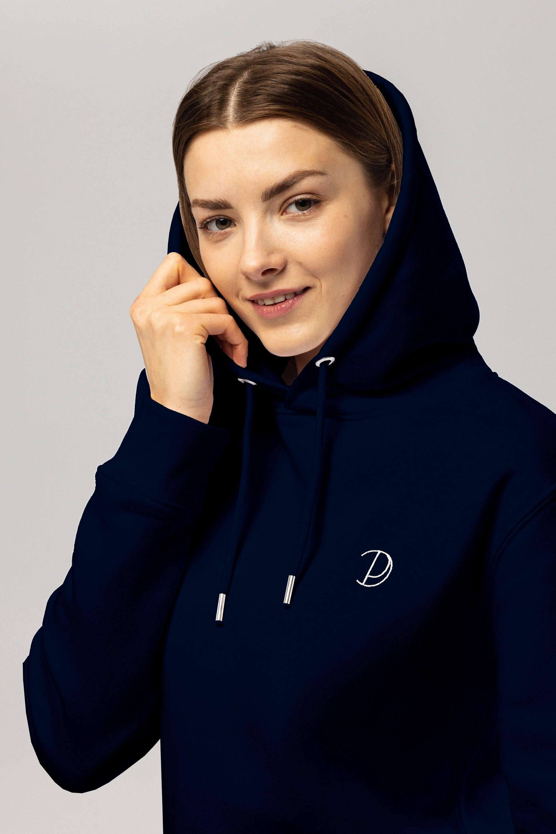 Organic Cotton Embroidered Logo Hoodie