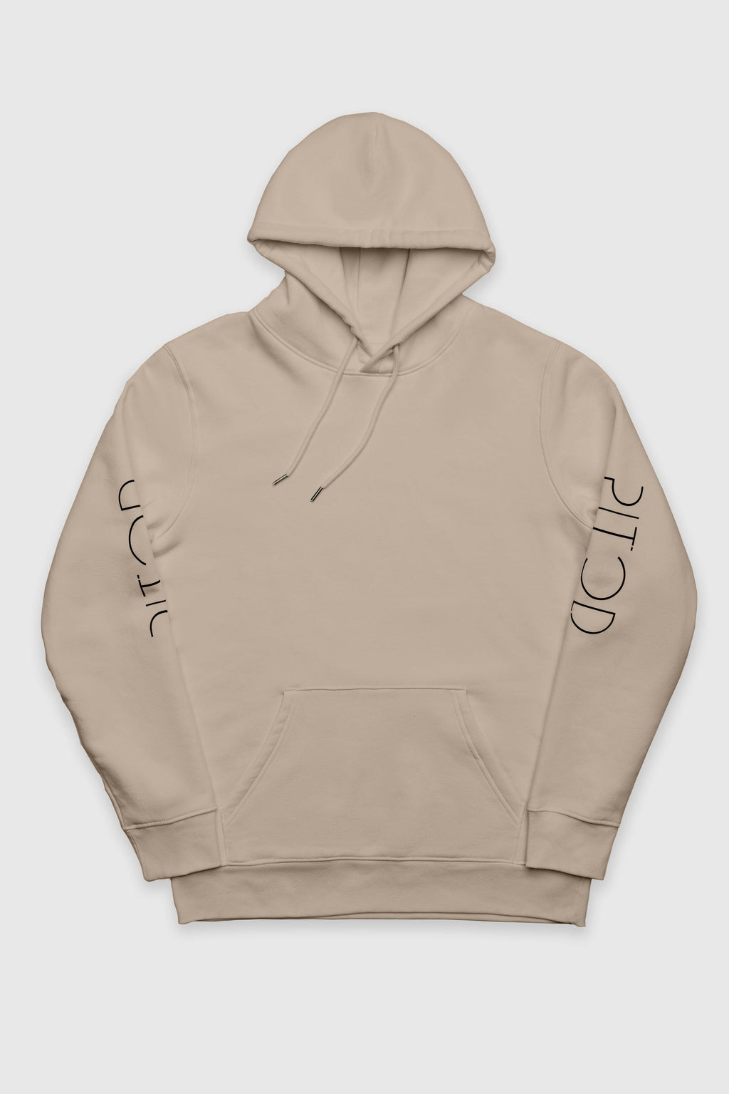 Organic Cotton Sleeve Hoodie in Desert Dust