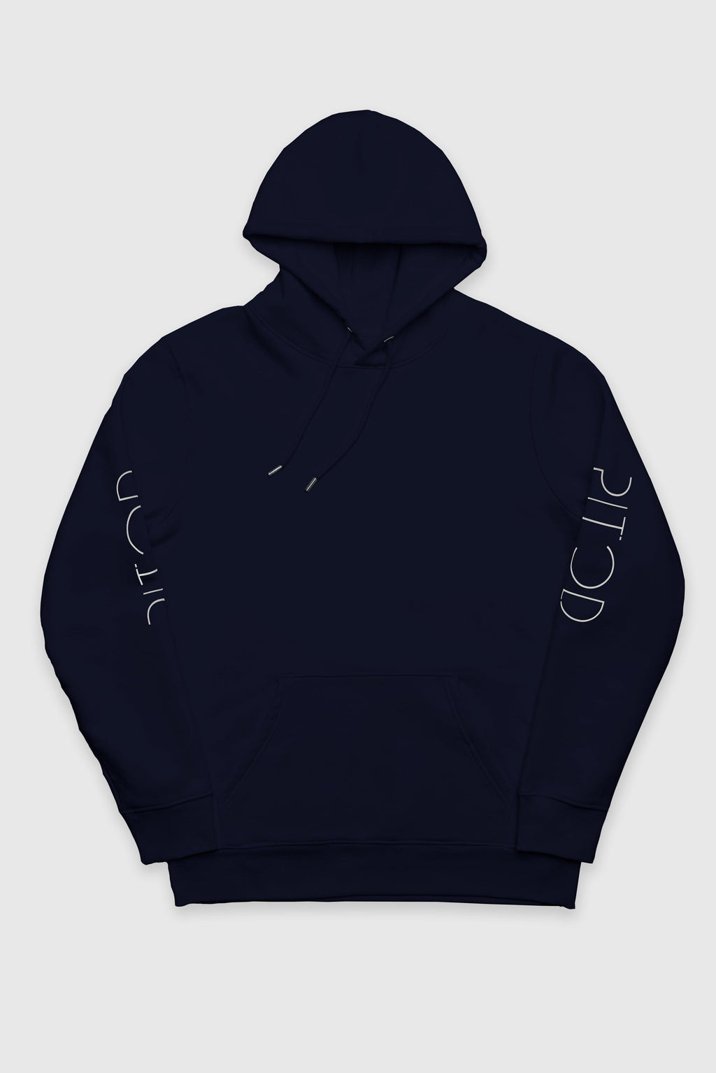 Organic Cotton Sleeve Hoodie in Navy