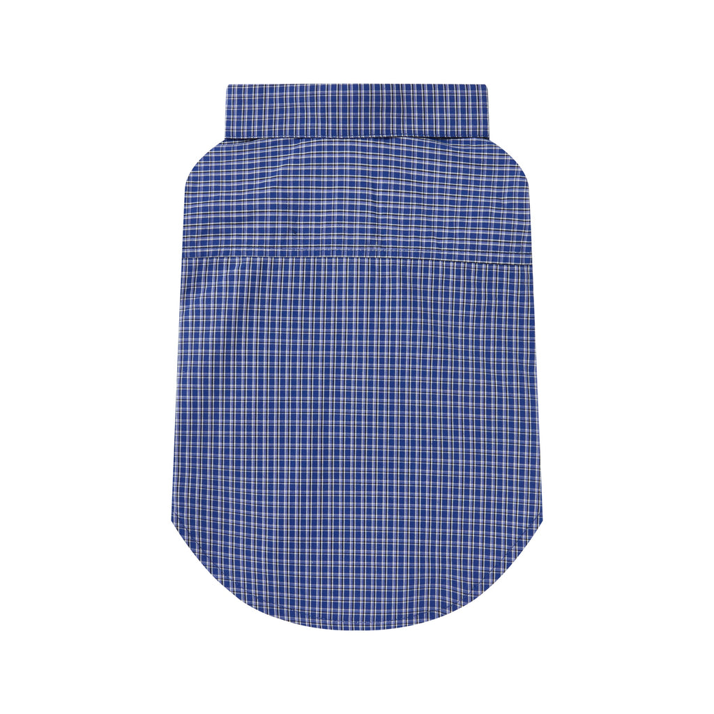 Blue Plaid Cotton Shirt