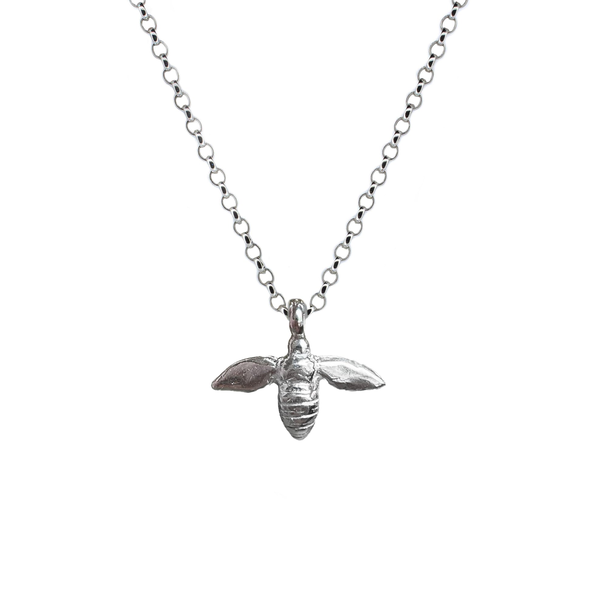 Honey Bee Sterling Silver Necklace