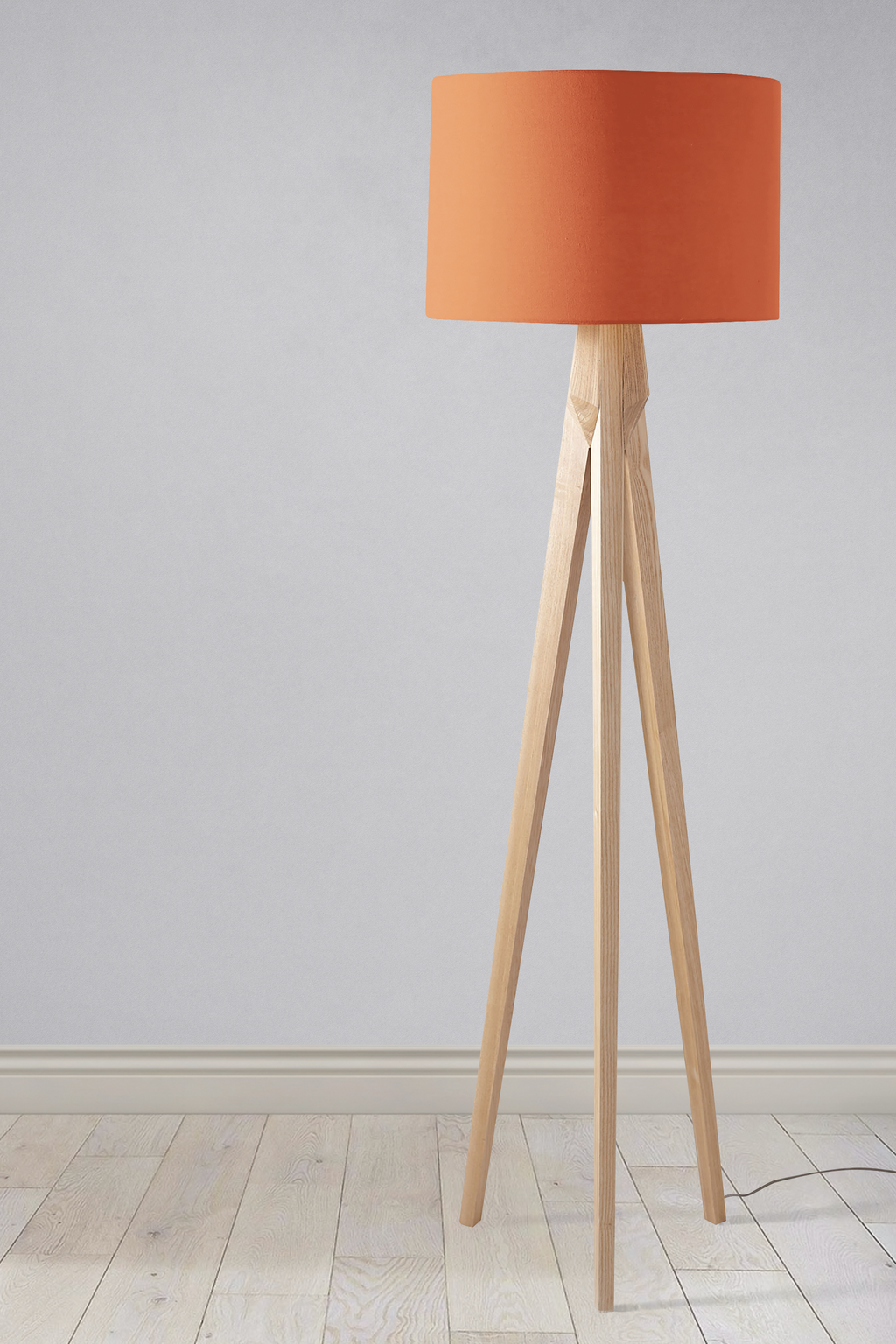 Plain Ginger Terracotta Lampshade for Ceiling or Table Lamp
