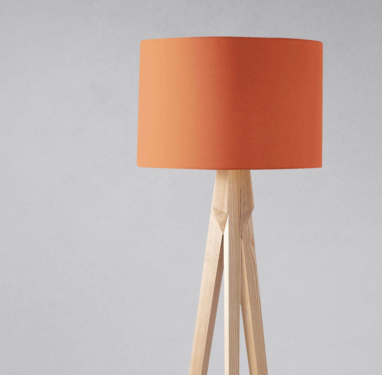 Plain Ginger Terracotta Lampshade for Ceiling or Table Lamp