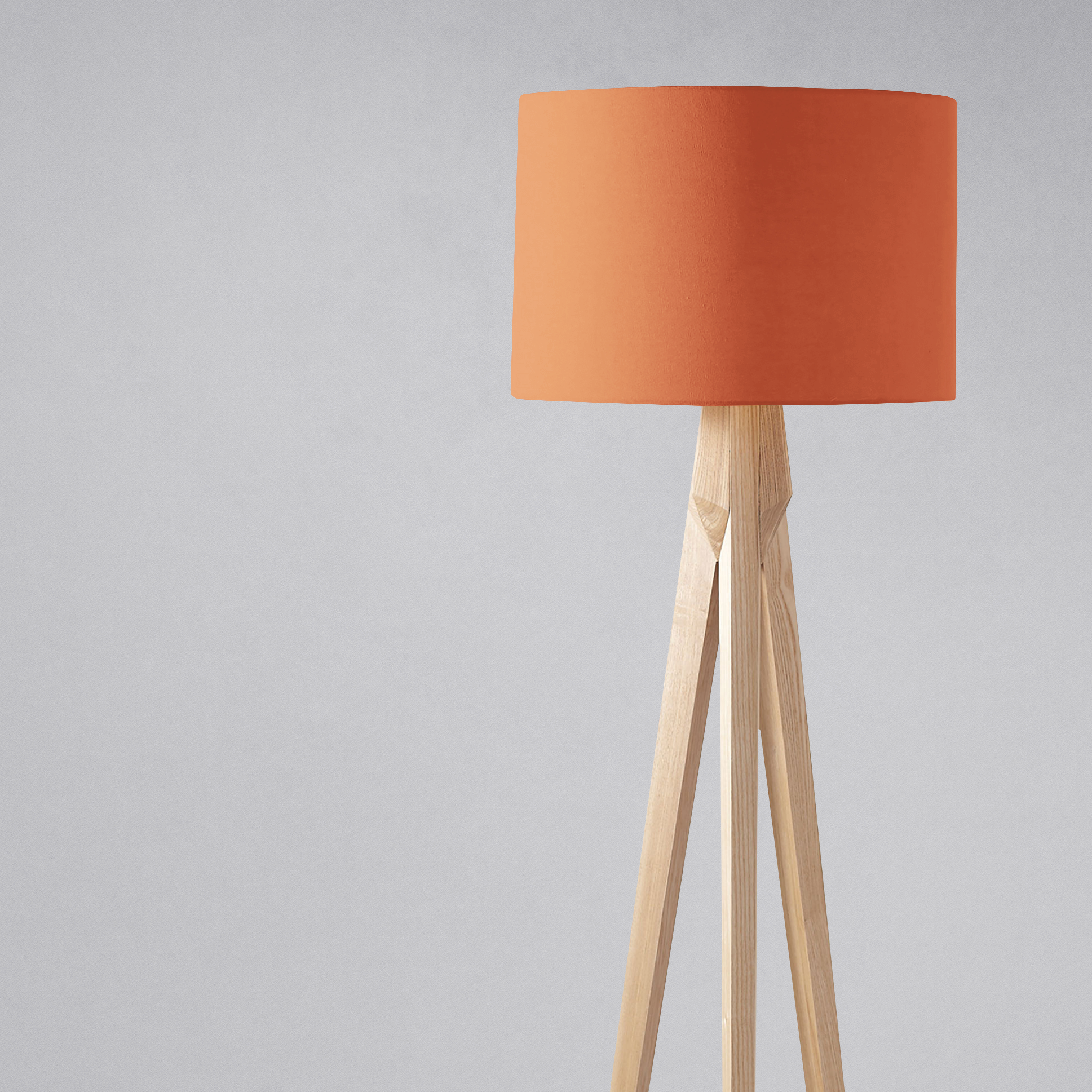 Plain Ginger Terracotta Lampshade for Ceiling or Table Lamp