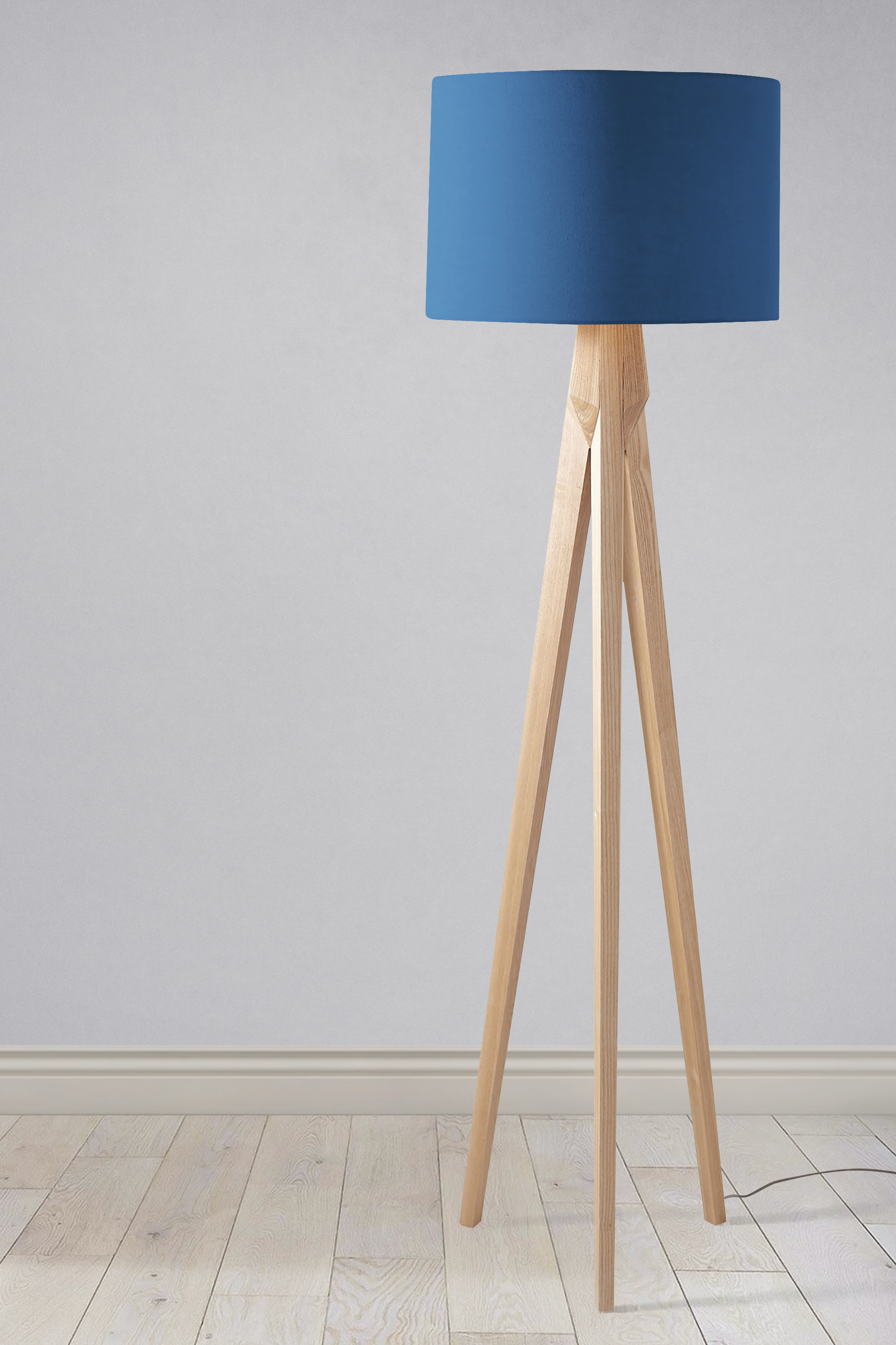 Plain Night Blue Lampshade for Ceiling or Table Lamp
