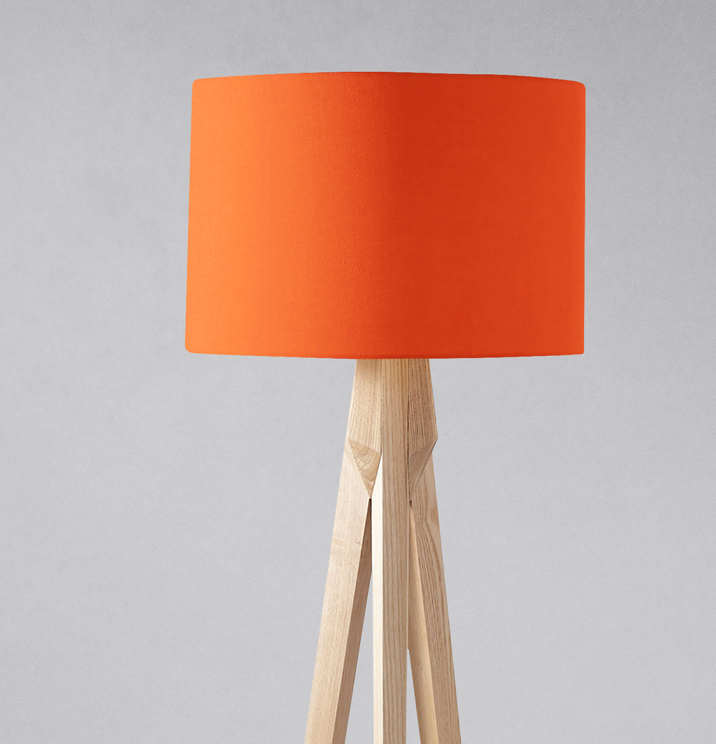 Plain Orange Lampshade for Ceiling or Table Lamp