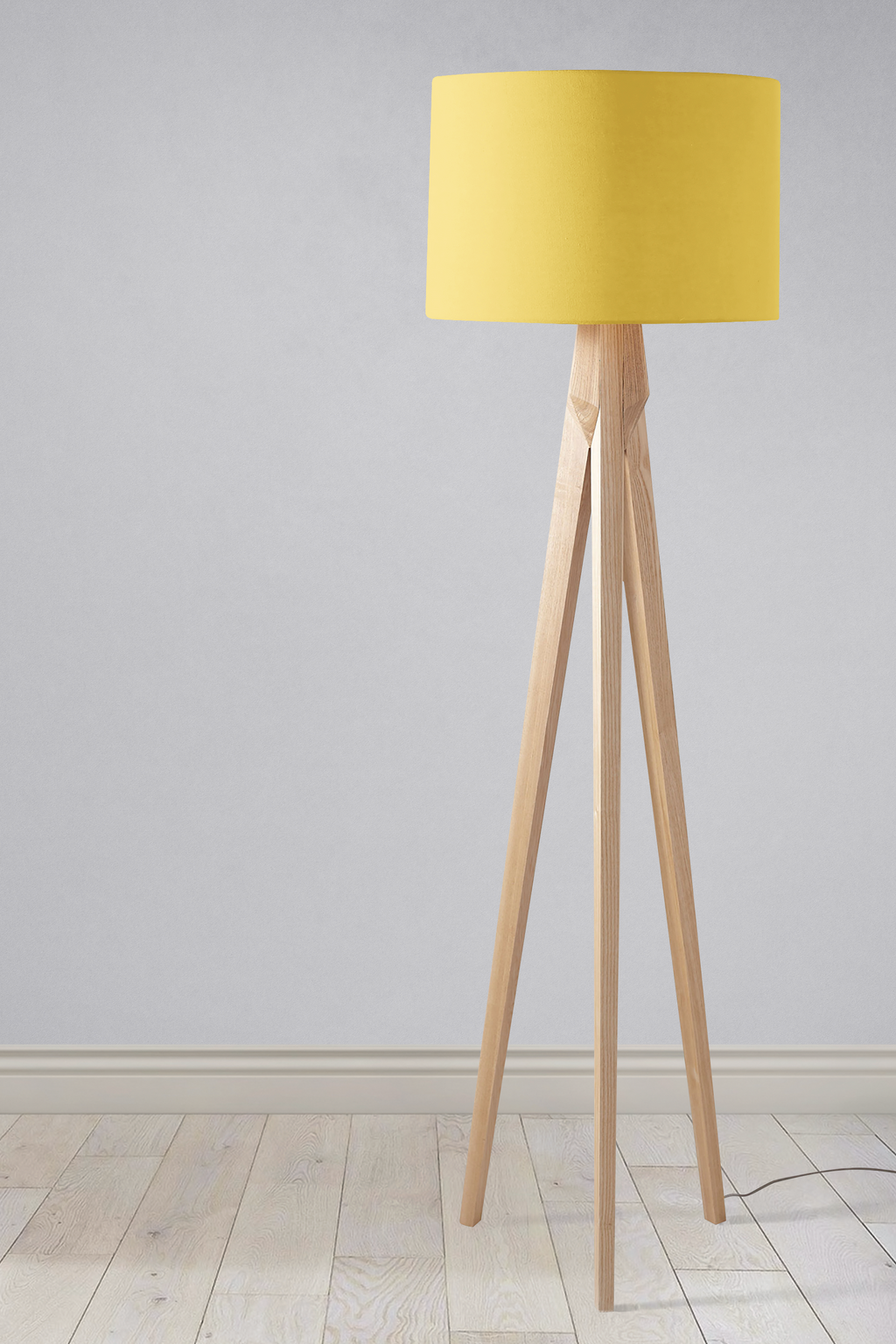 Pale Yellow Lampshade for Table or Ceiling Light