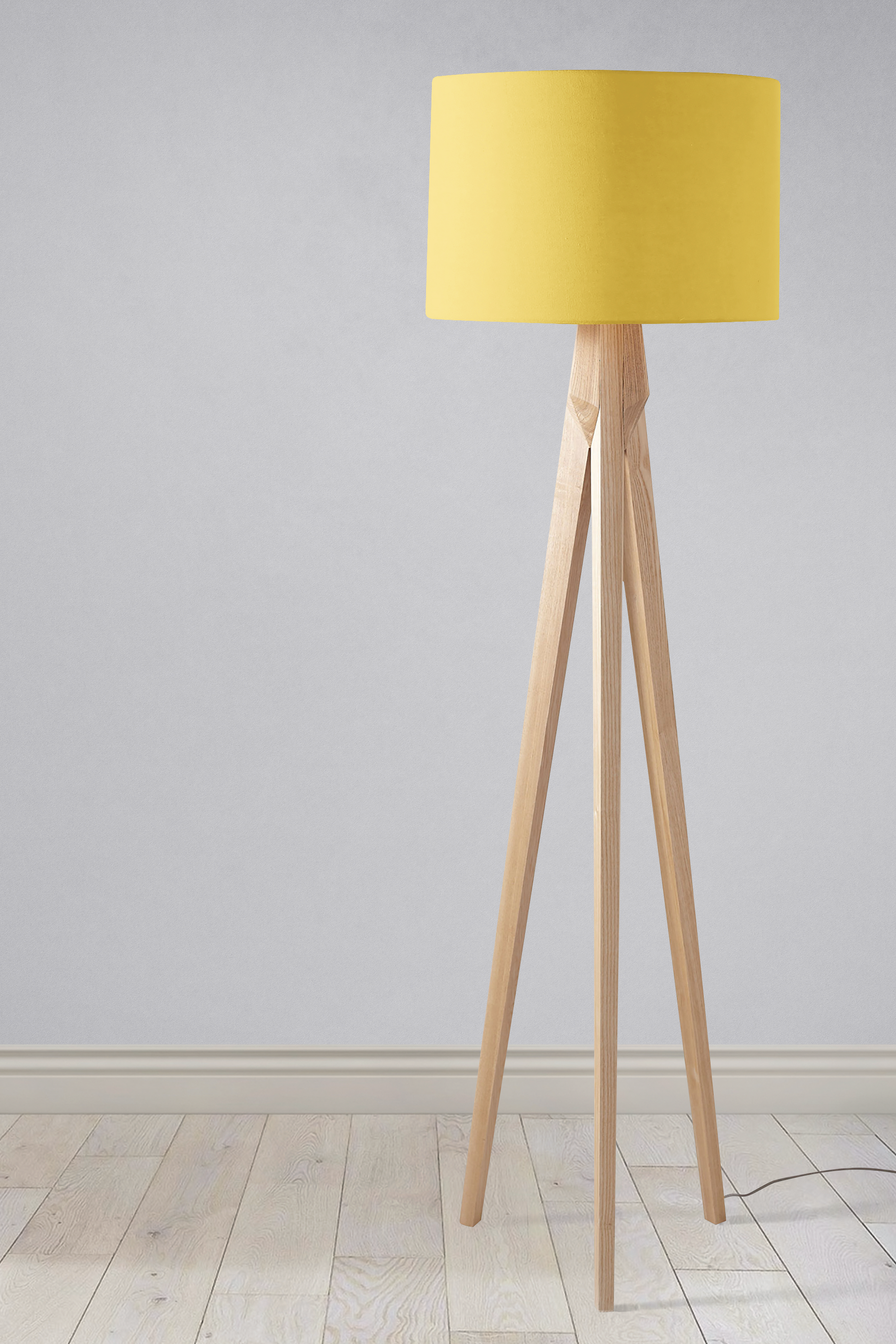 Pale Yellow Lampshade for Table or Ceiling Light