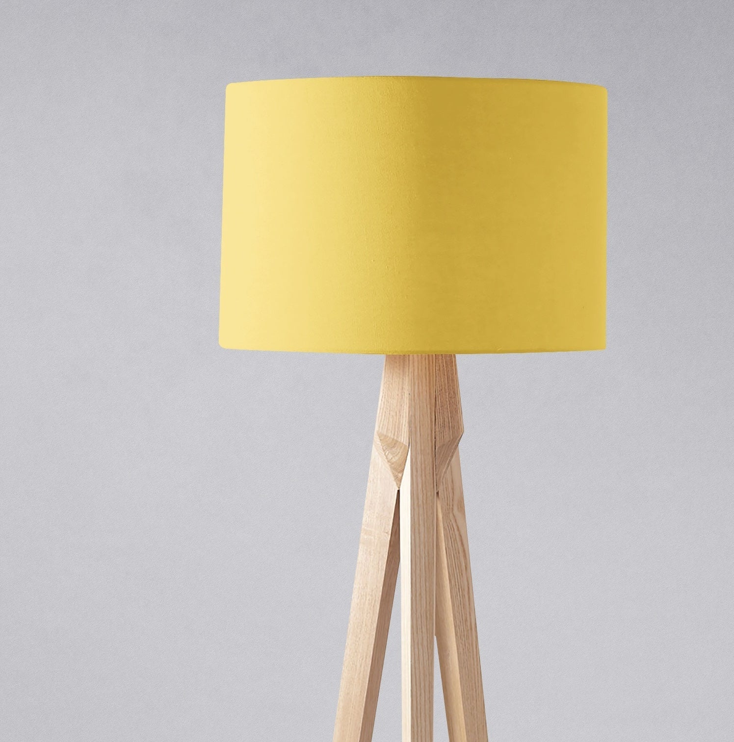Pale Yellow Lampshade for Table or Ceiling Light