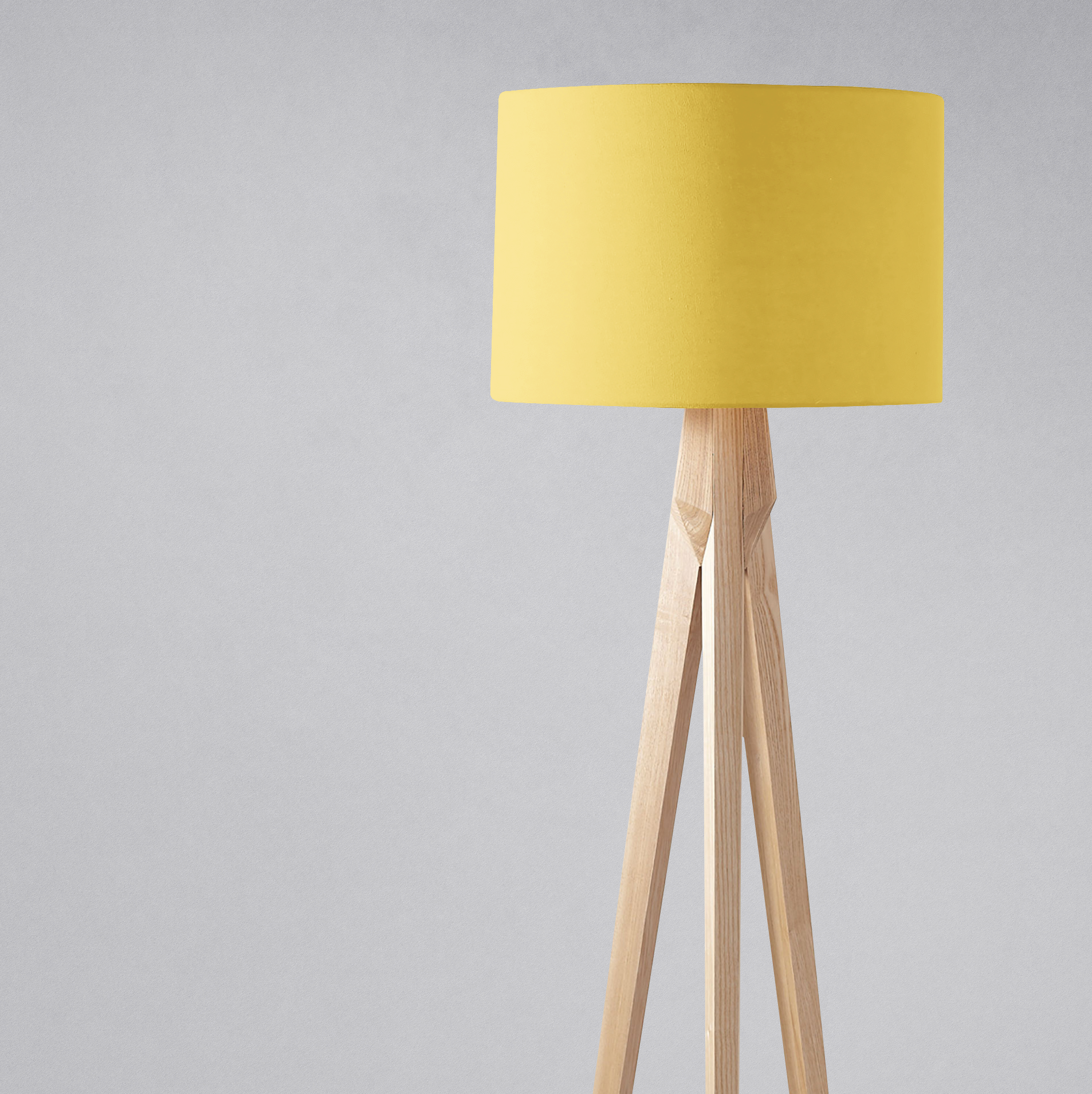 Pale Yellow Lampshade for Table or Ceiling Light