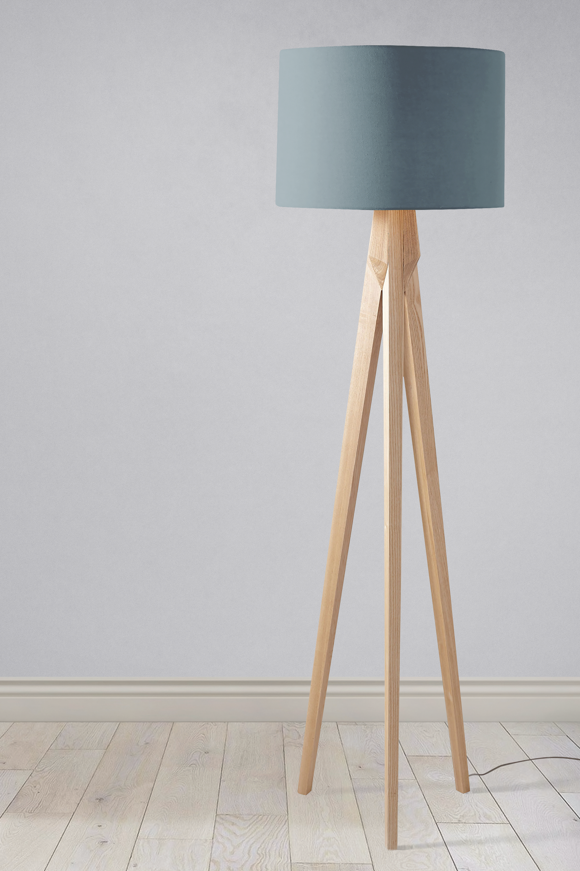 Plain Petrol Blue Lampshade for Ceiling or Table Lamp