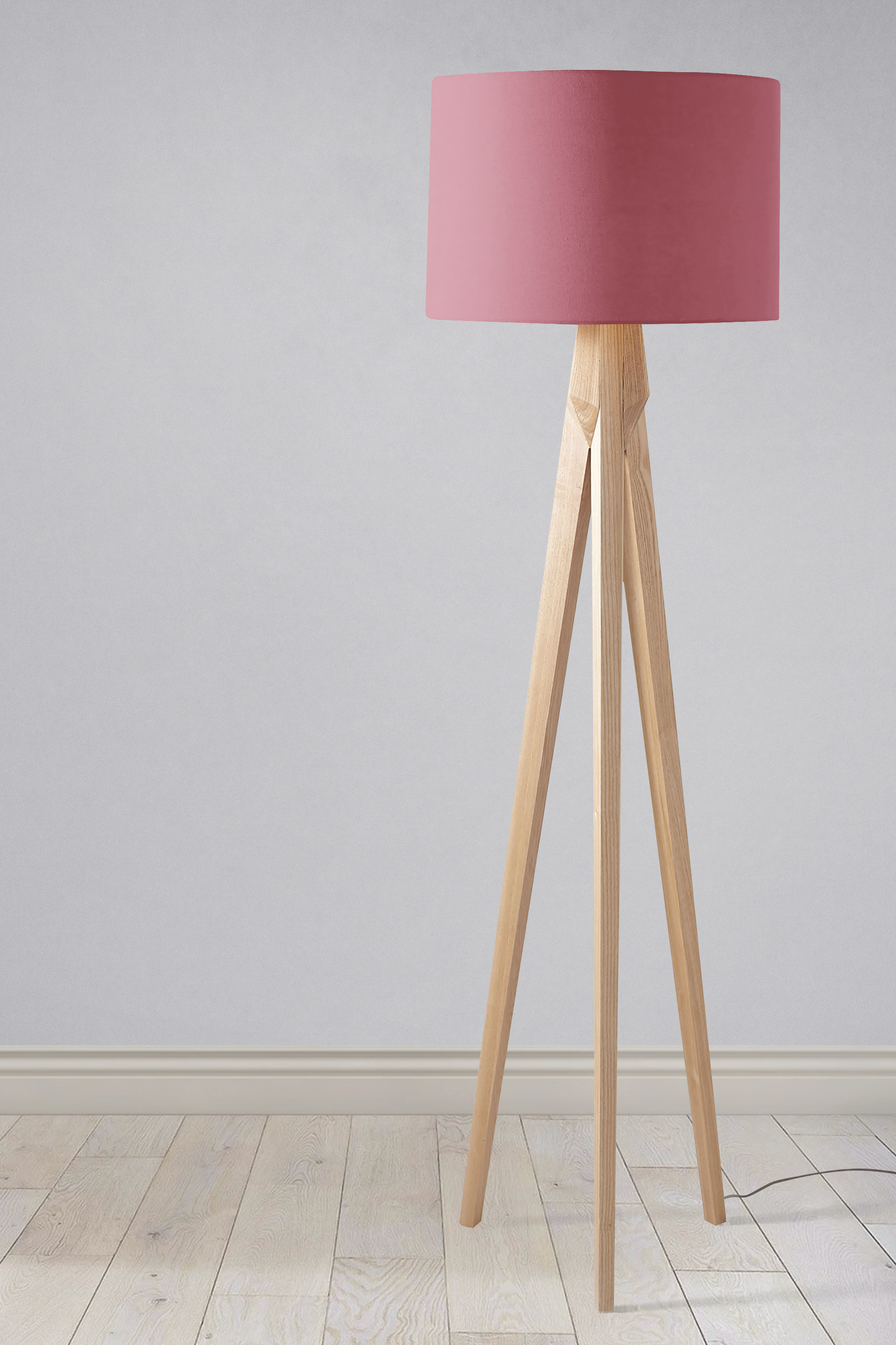 Plain Rosewood Lampshade in Pink for Ceiling or Table Lamp