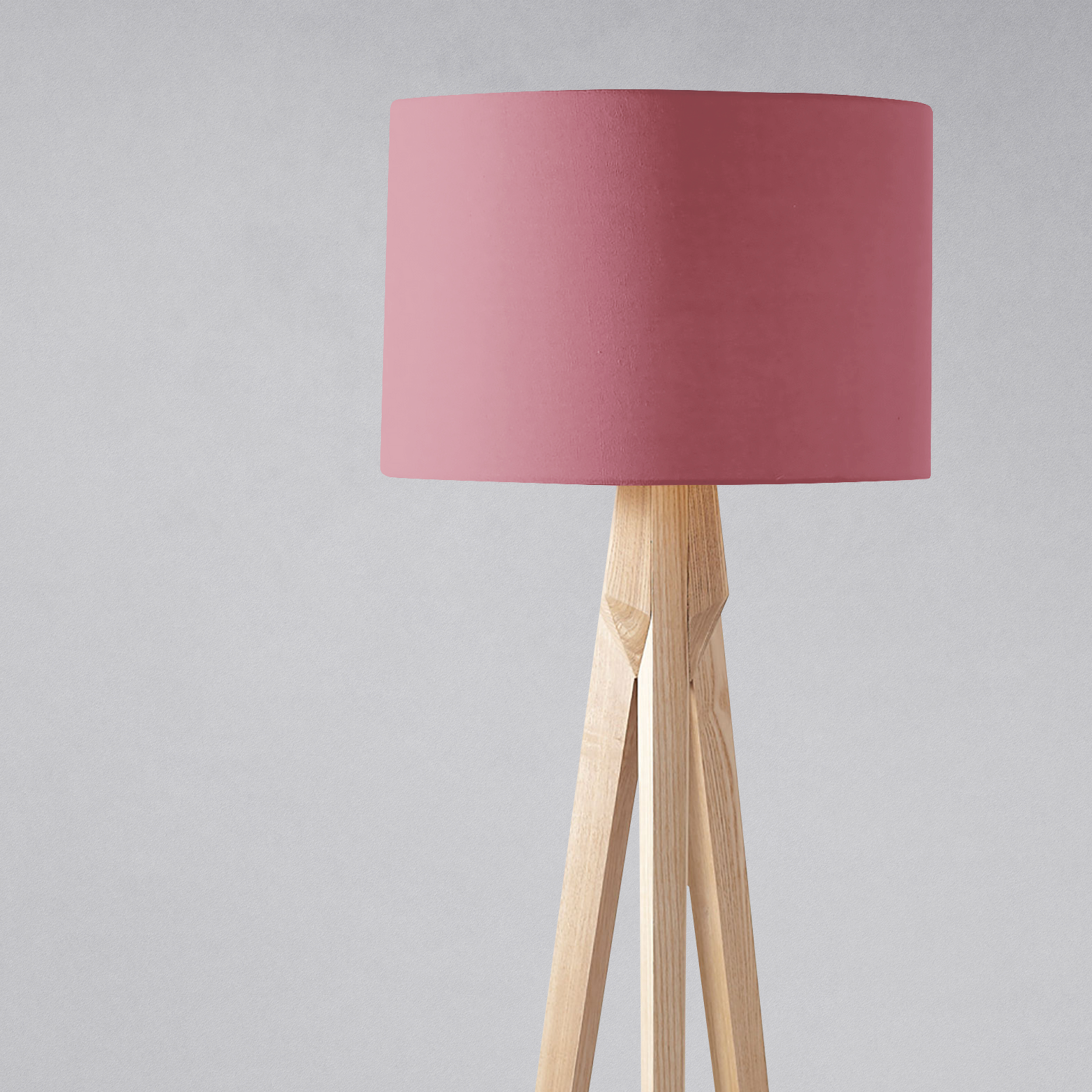 Plain Rosewood Lampshade in Pink for Ceiling or Table Lamp