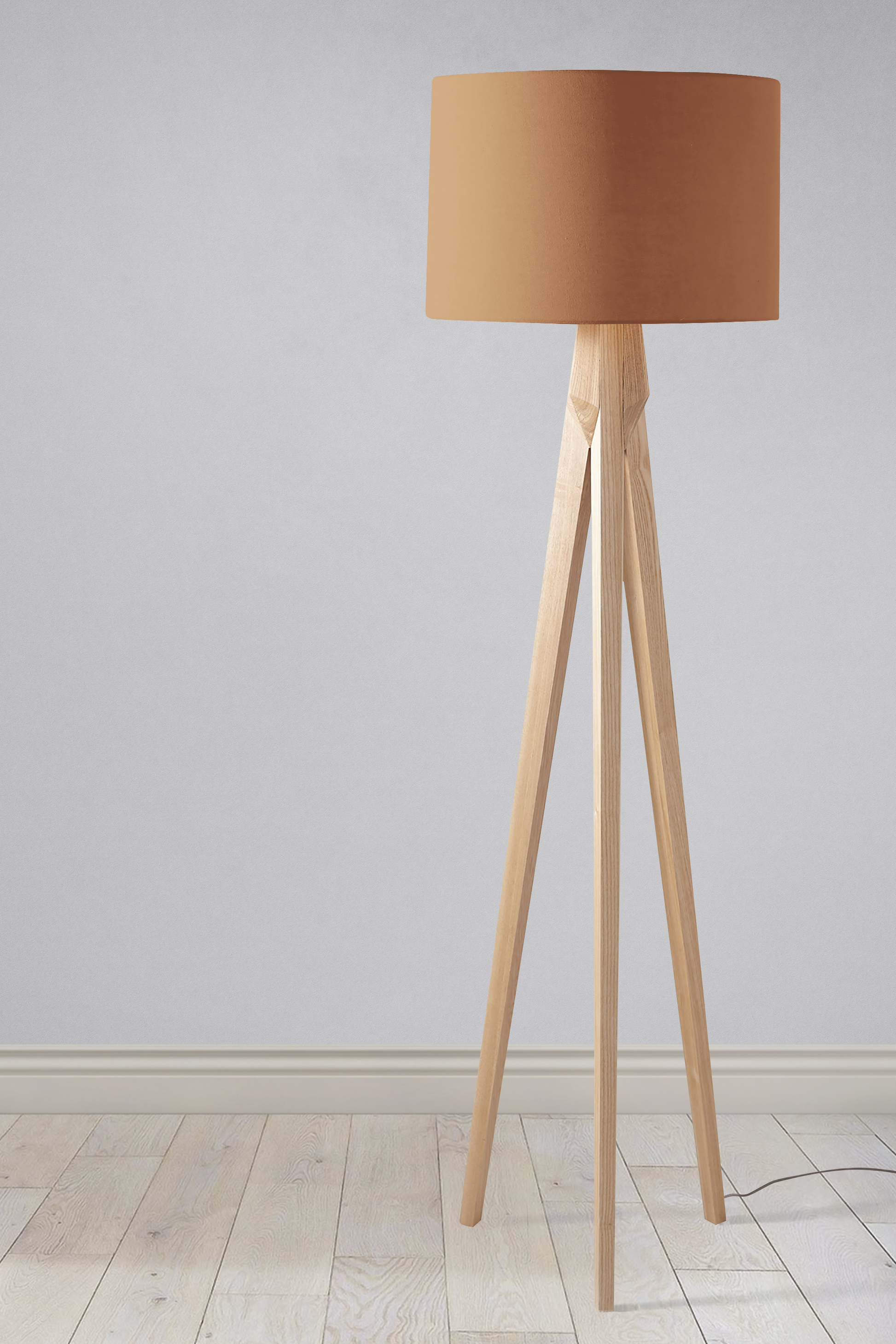 Plain Toffee Lampshade for Ceiling or Table Lamp