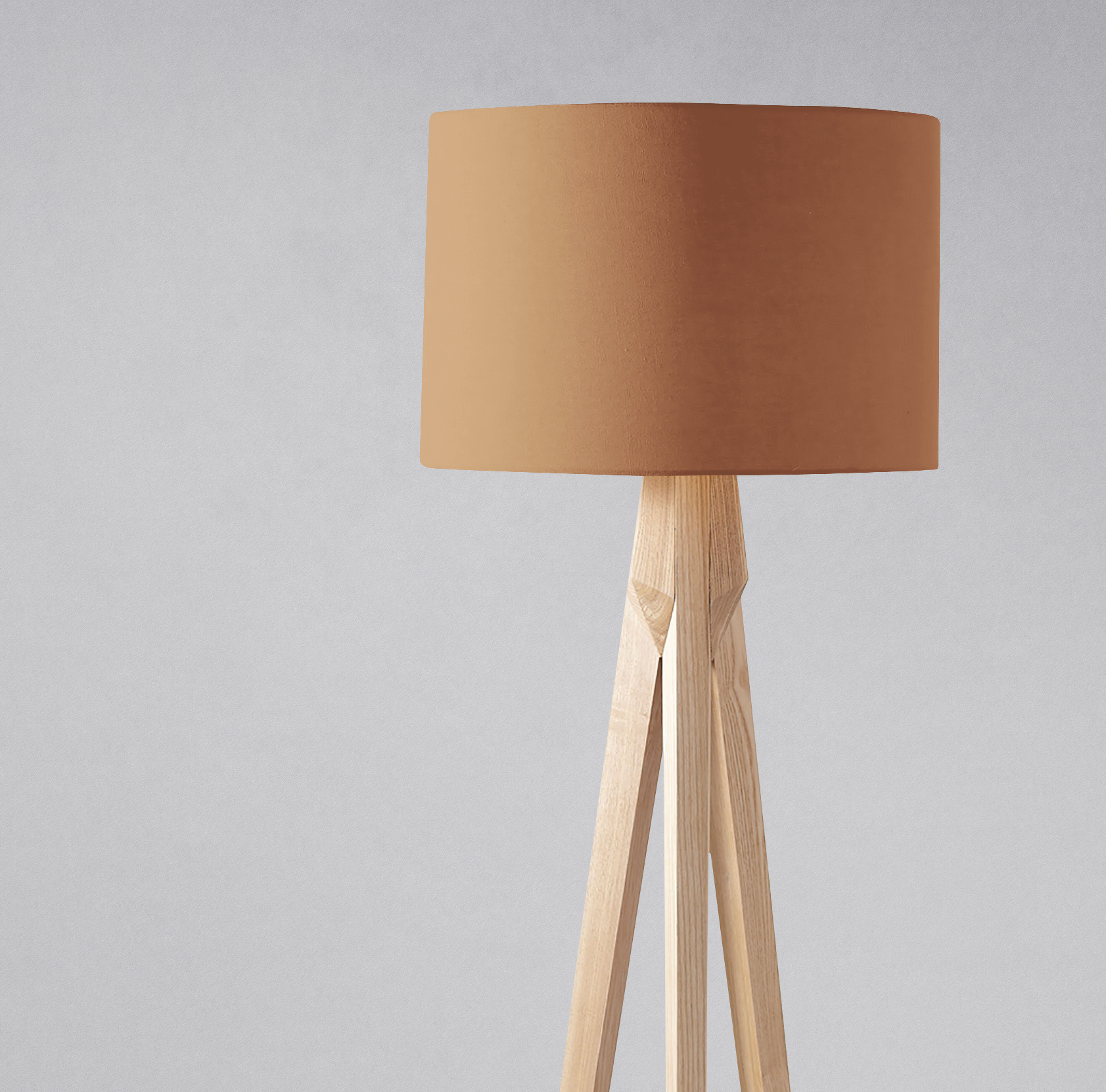 Plain Toffee Lampshade for Ceiling or Table Lamp