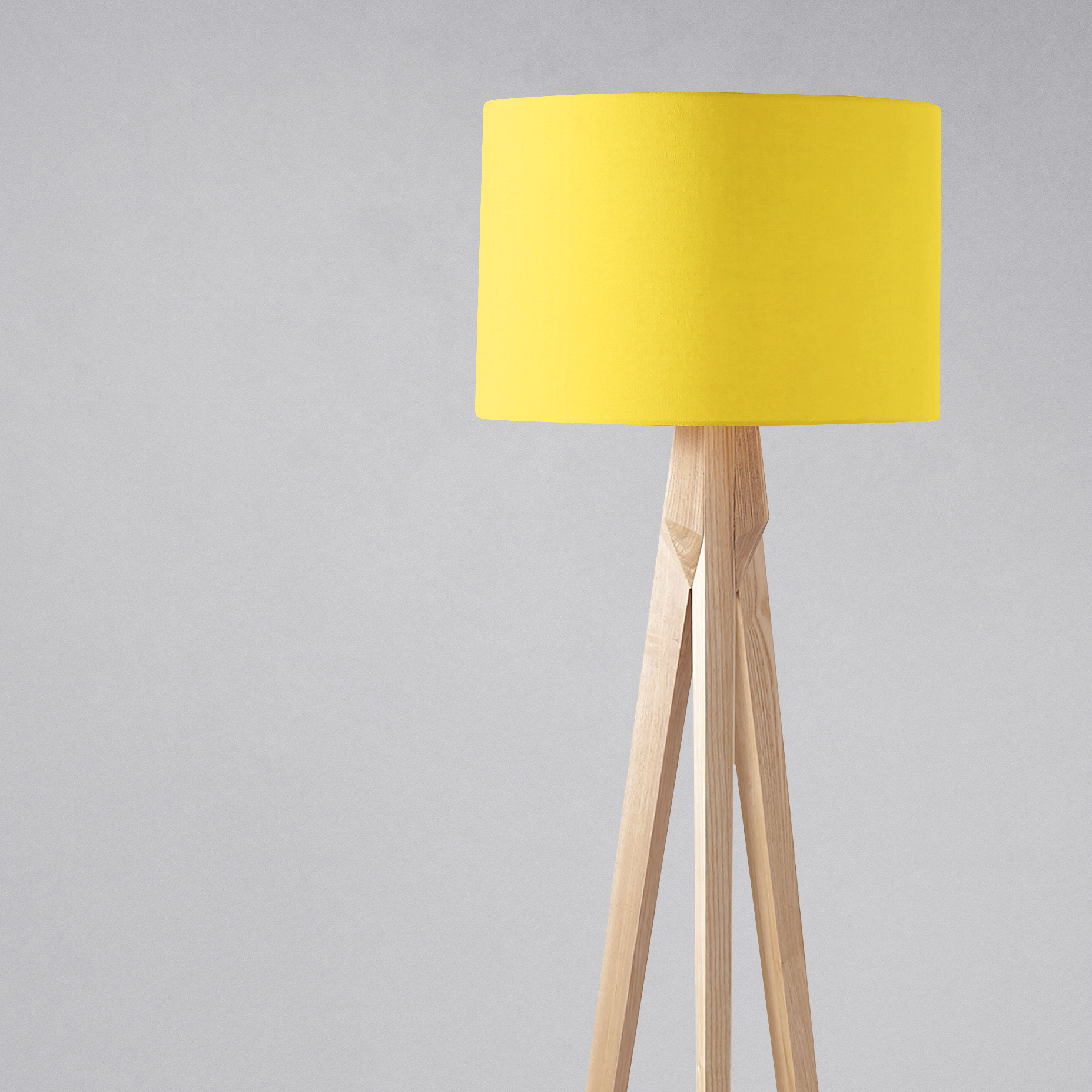Plain Yellow Lampshade for Table and Ceiling Lamps