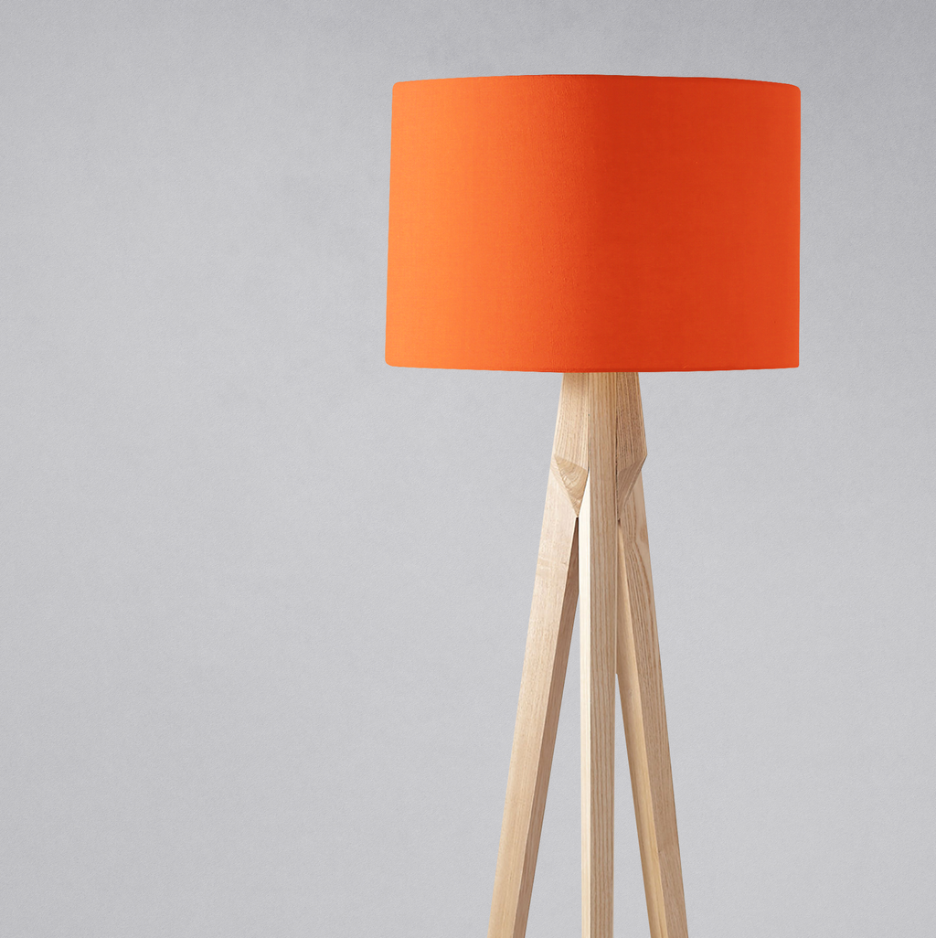 Plain Orange Lampshade for Ceiling or Table Lamp