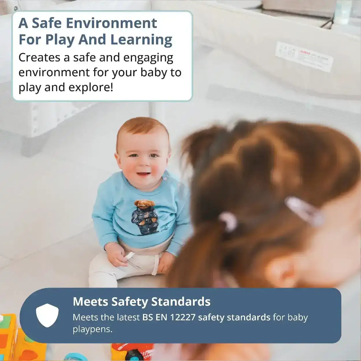 JOY Baby Playpen in Natural Wood