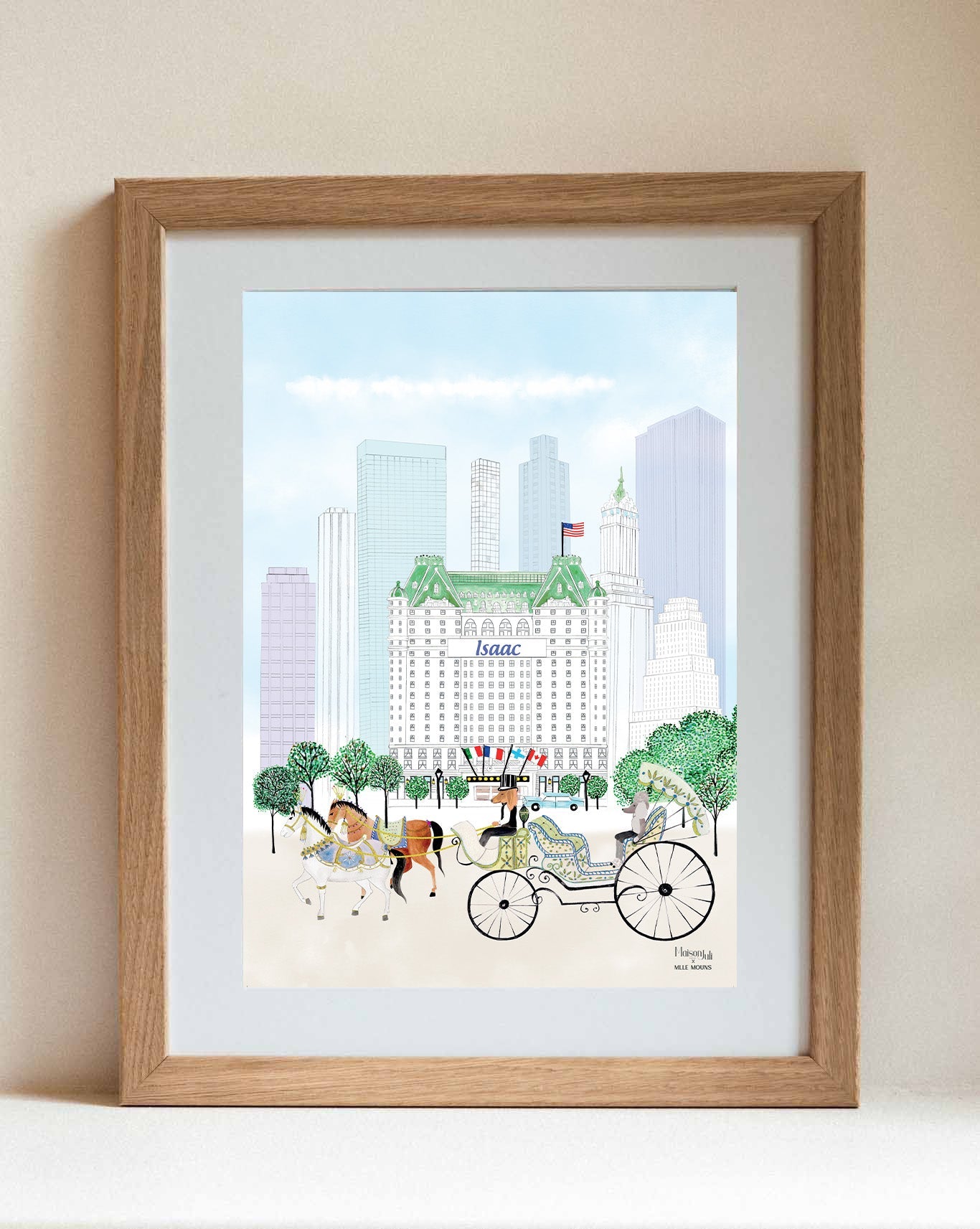 Central Park Carriage Print for Boys Nursery Art