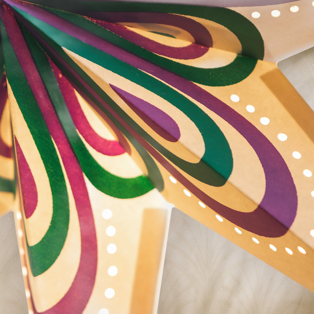 Plum Pavilion Paper Star Light