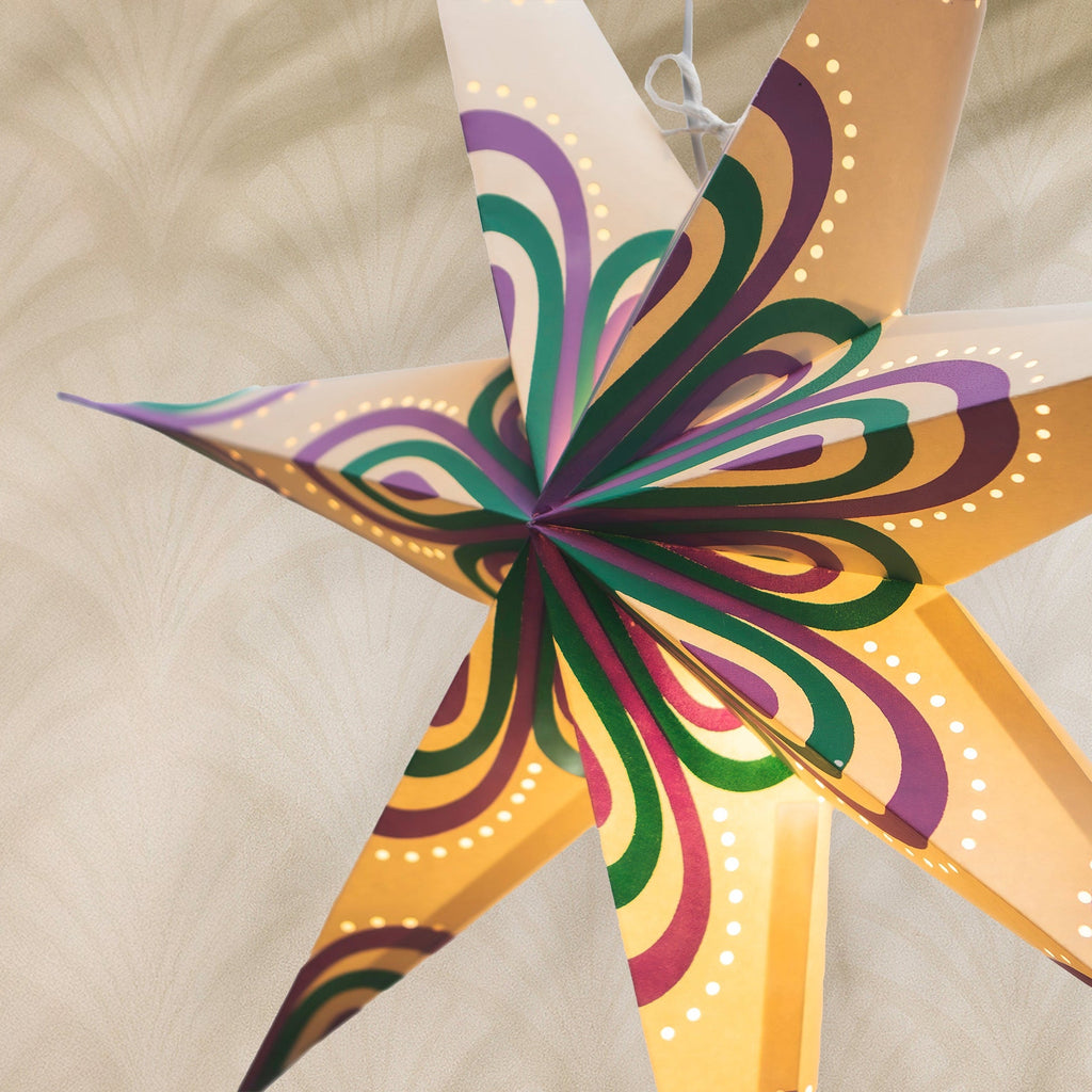 Plum Pavilion Paper Star Light